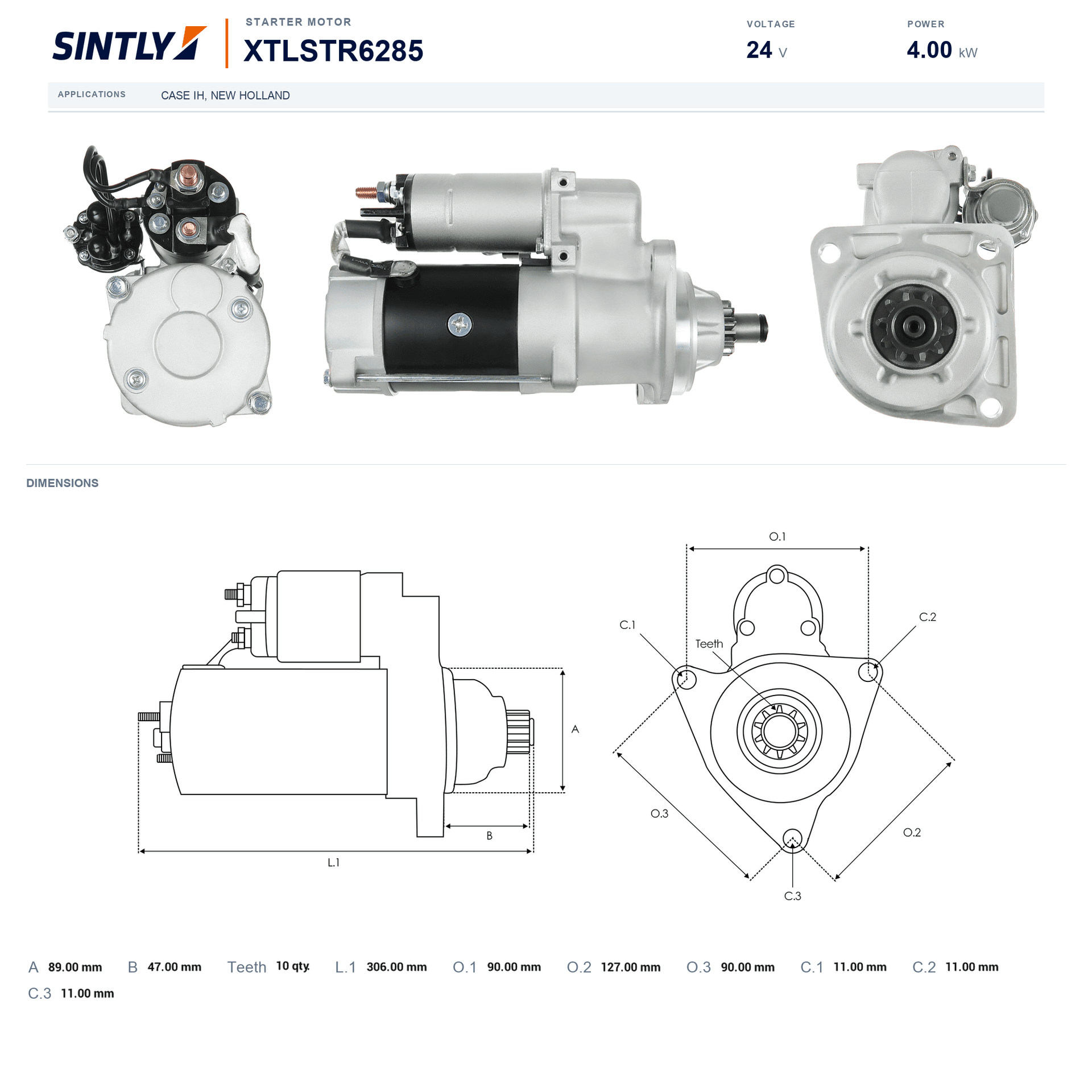 Starter XTLSTR6285