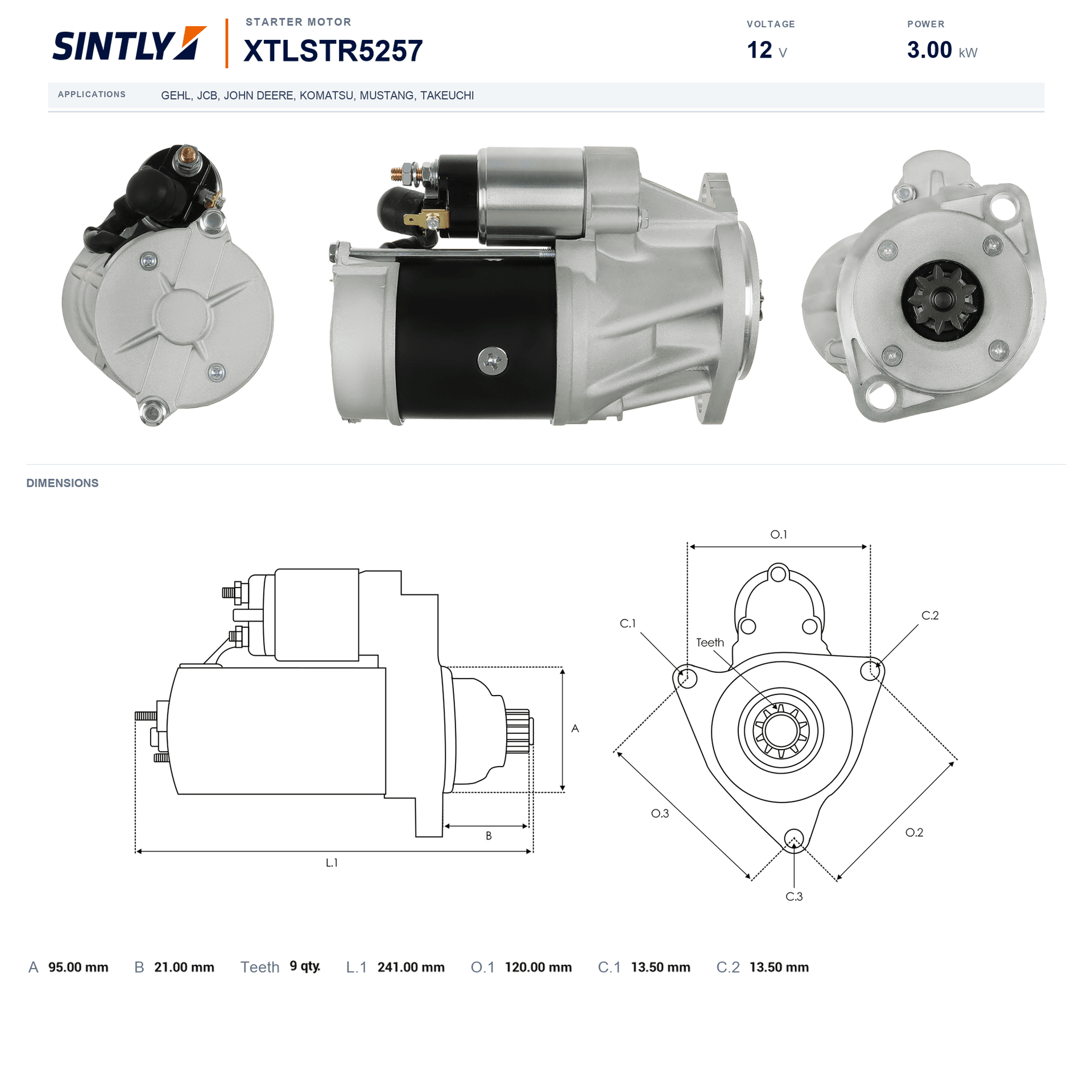 Starter XTLSTR5257