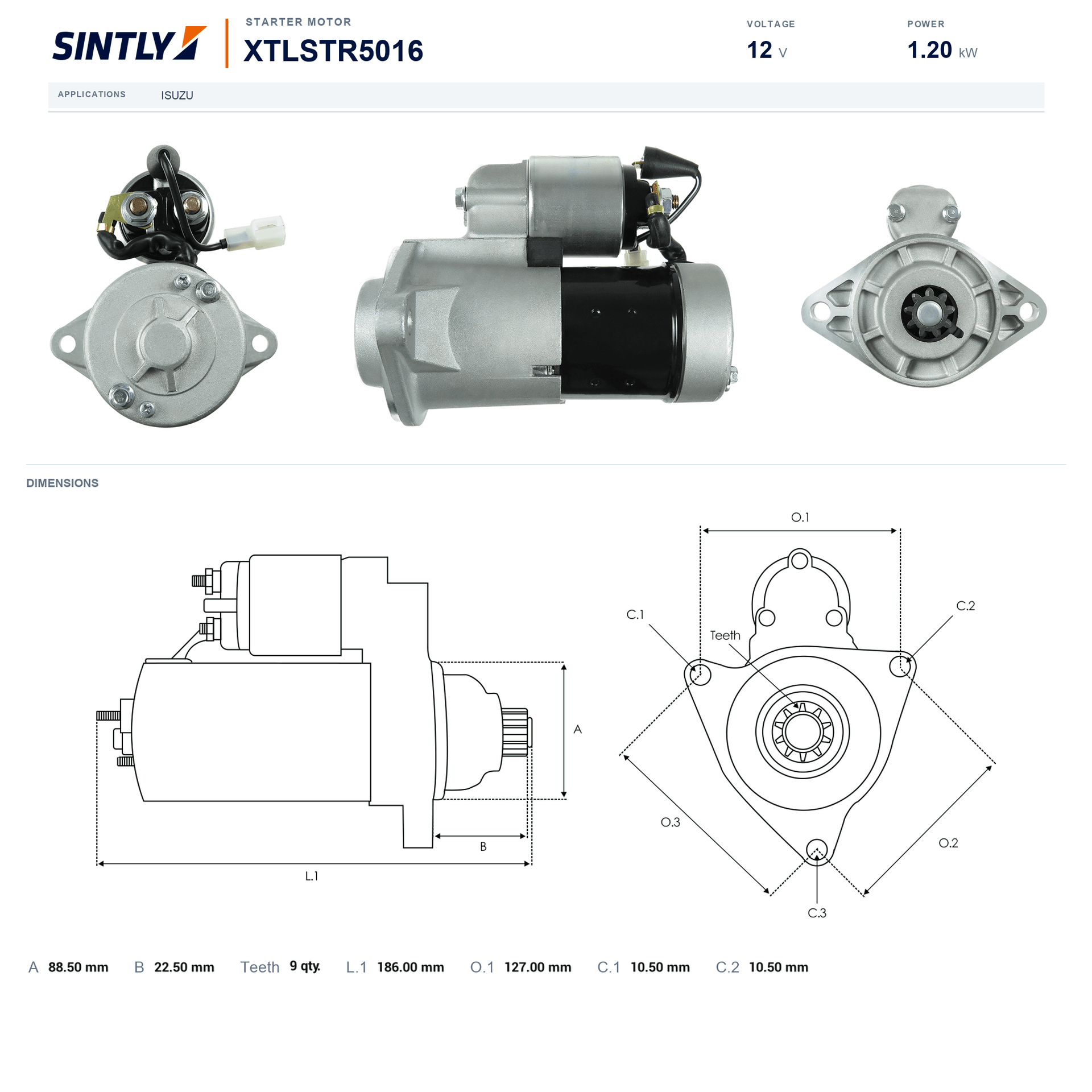 Starter XTLSTR5016