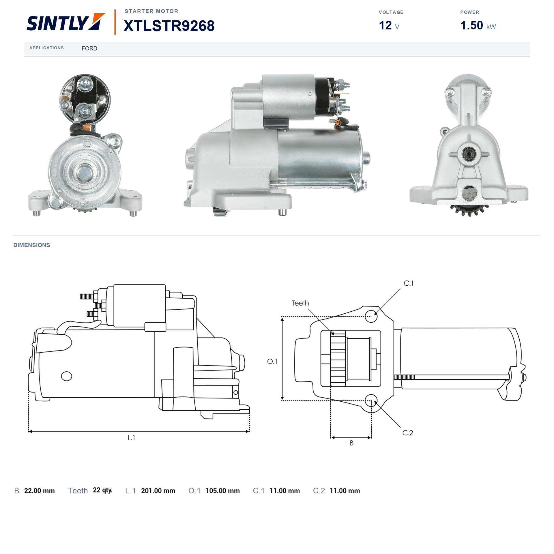 Starter XTLSTR9268