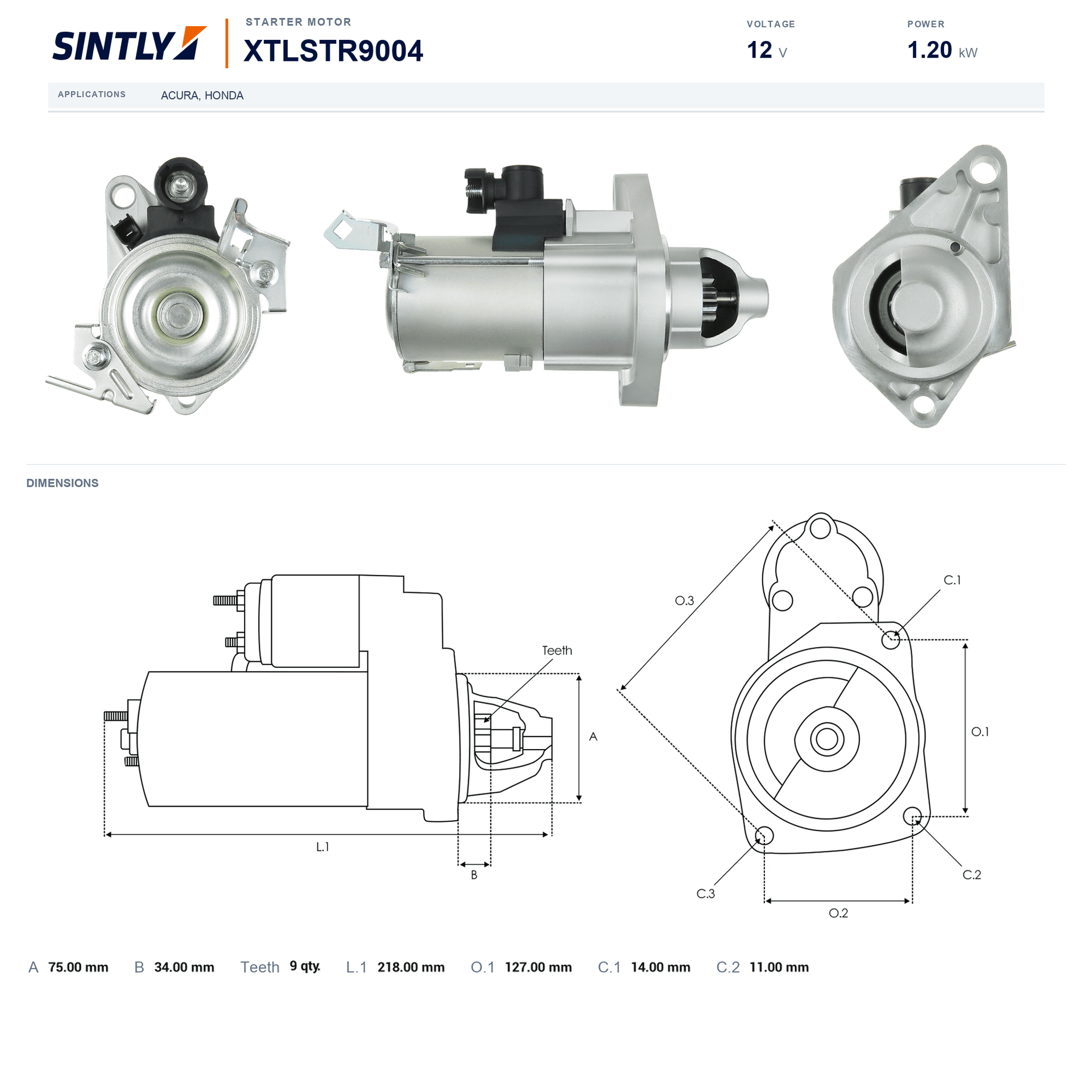 Starter XTLSTR9004