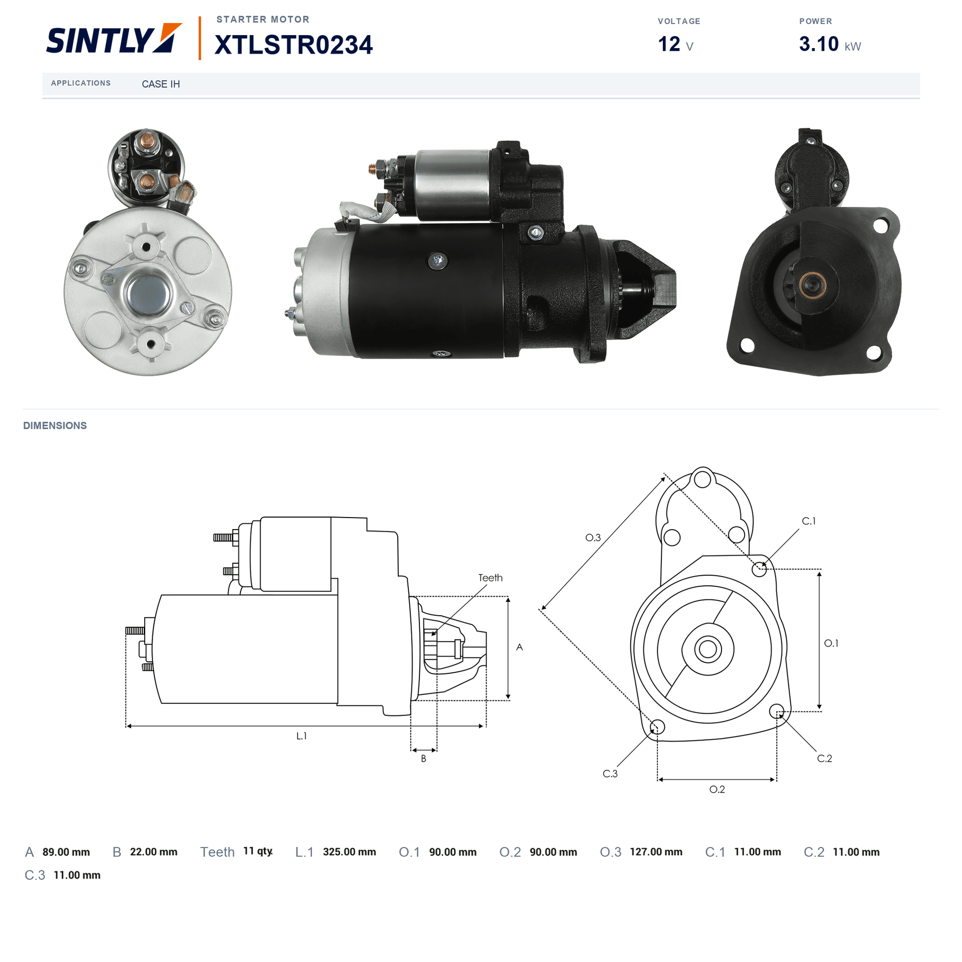 Starter XTLSTR0234