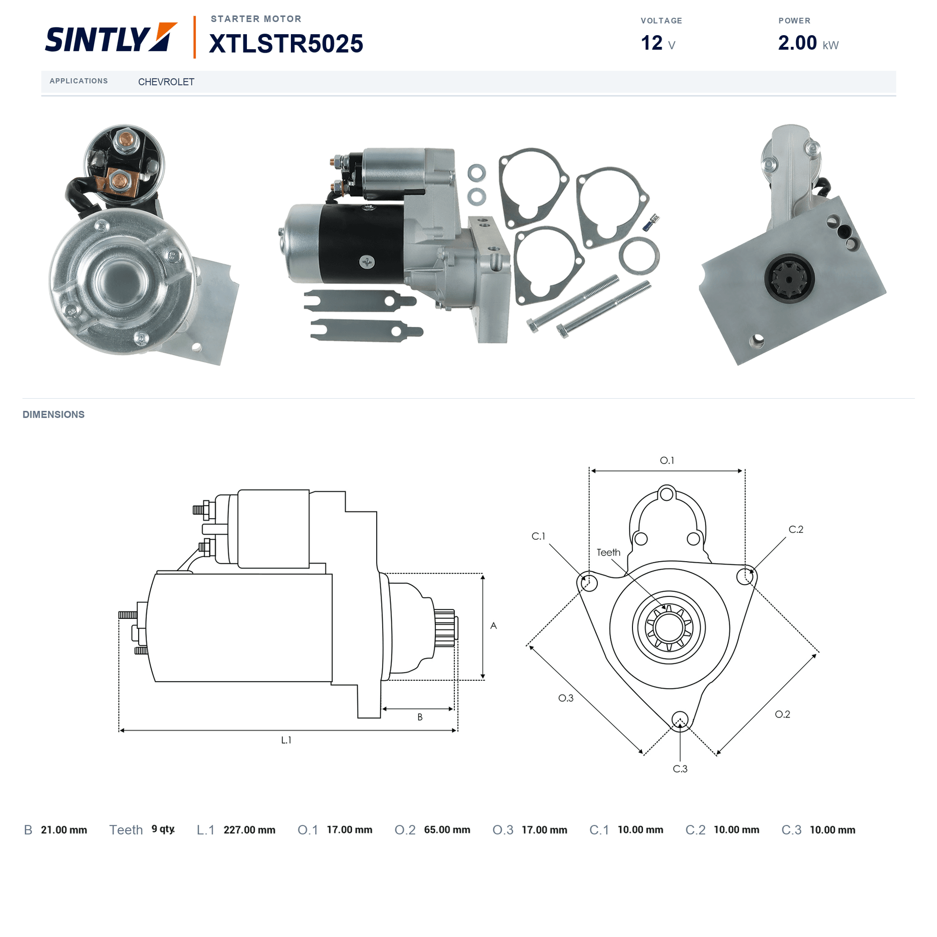 Starter XTLSTR5025