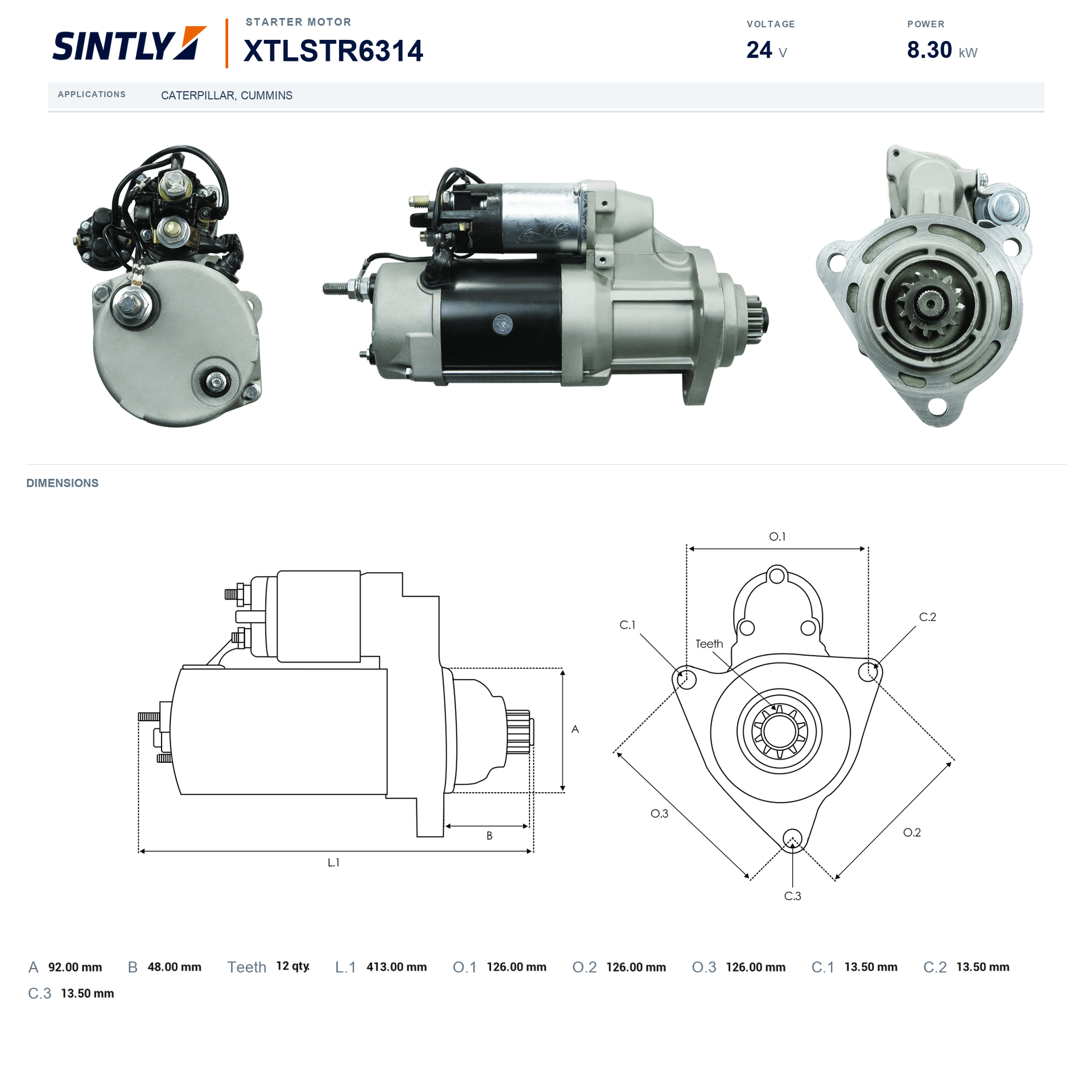 Starter XTLSTR6314