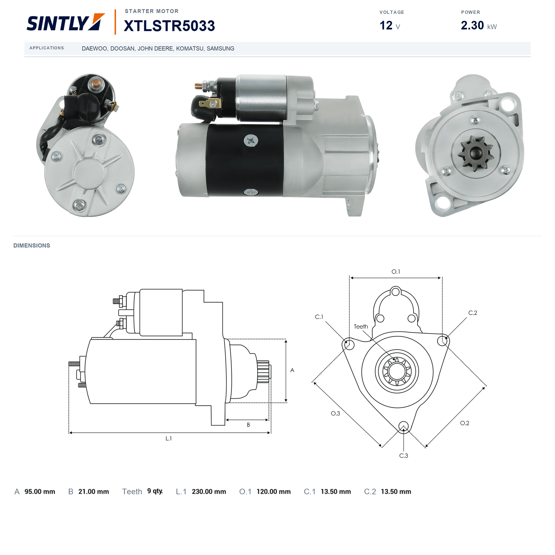 Starter XTLSTR5033