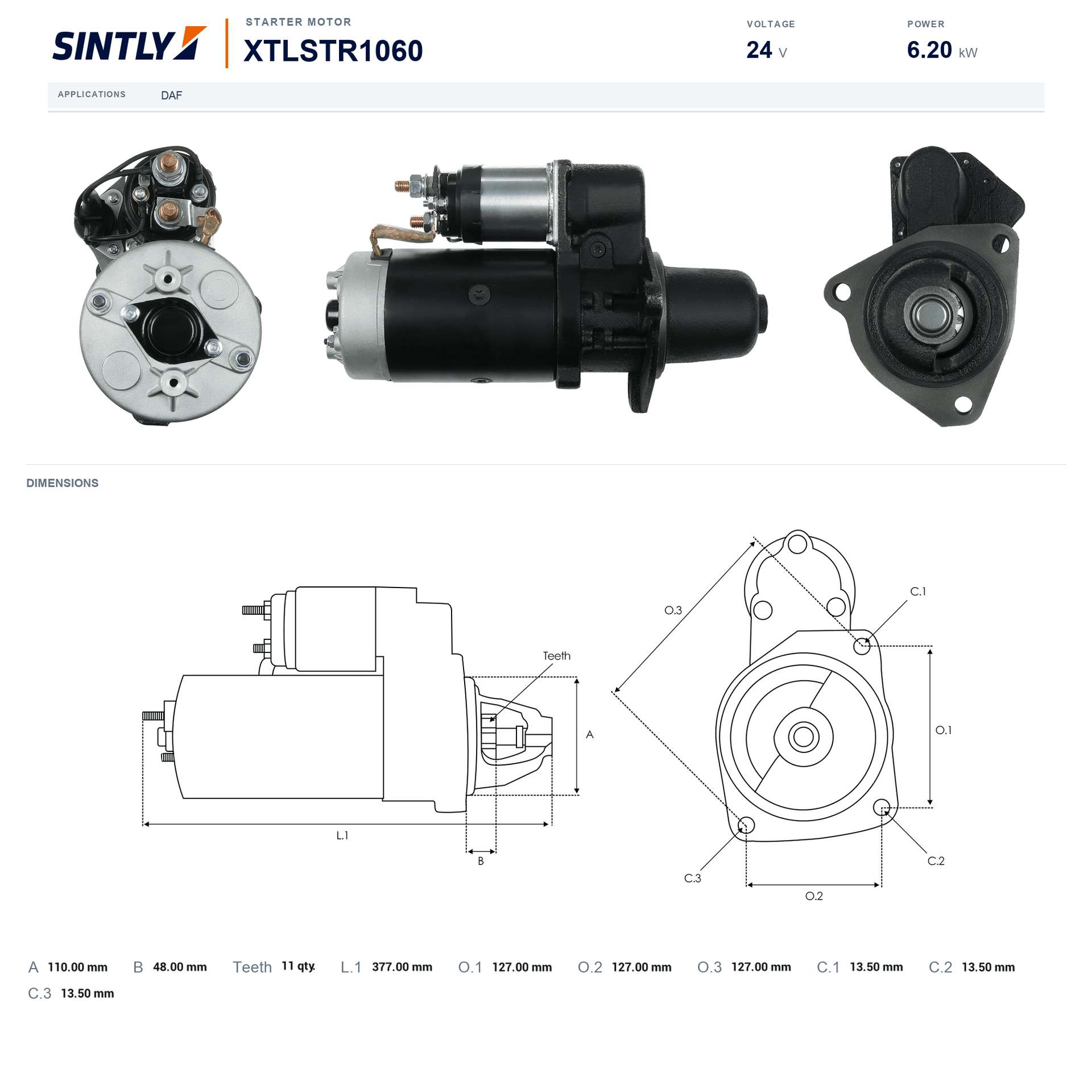 Starter XTLSTR1060