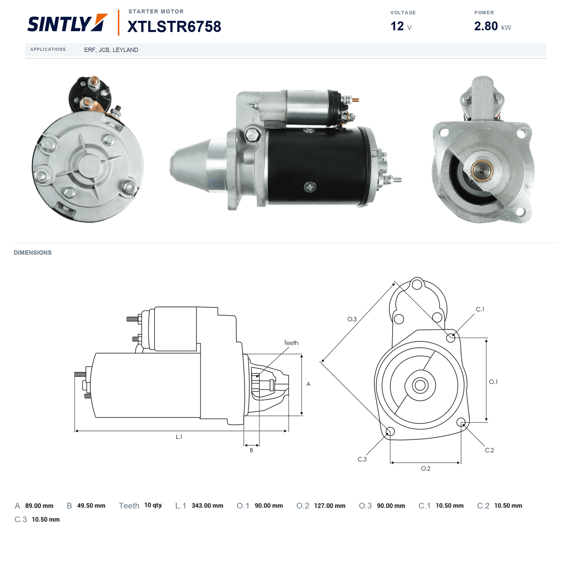 Starter XTLSTR6758