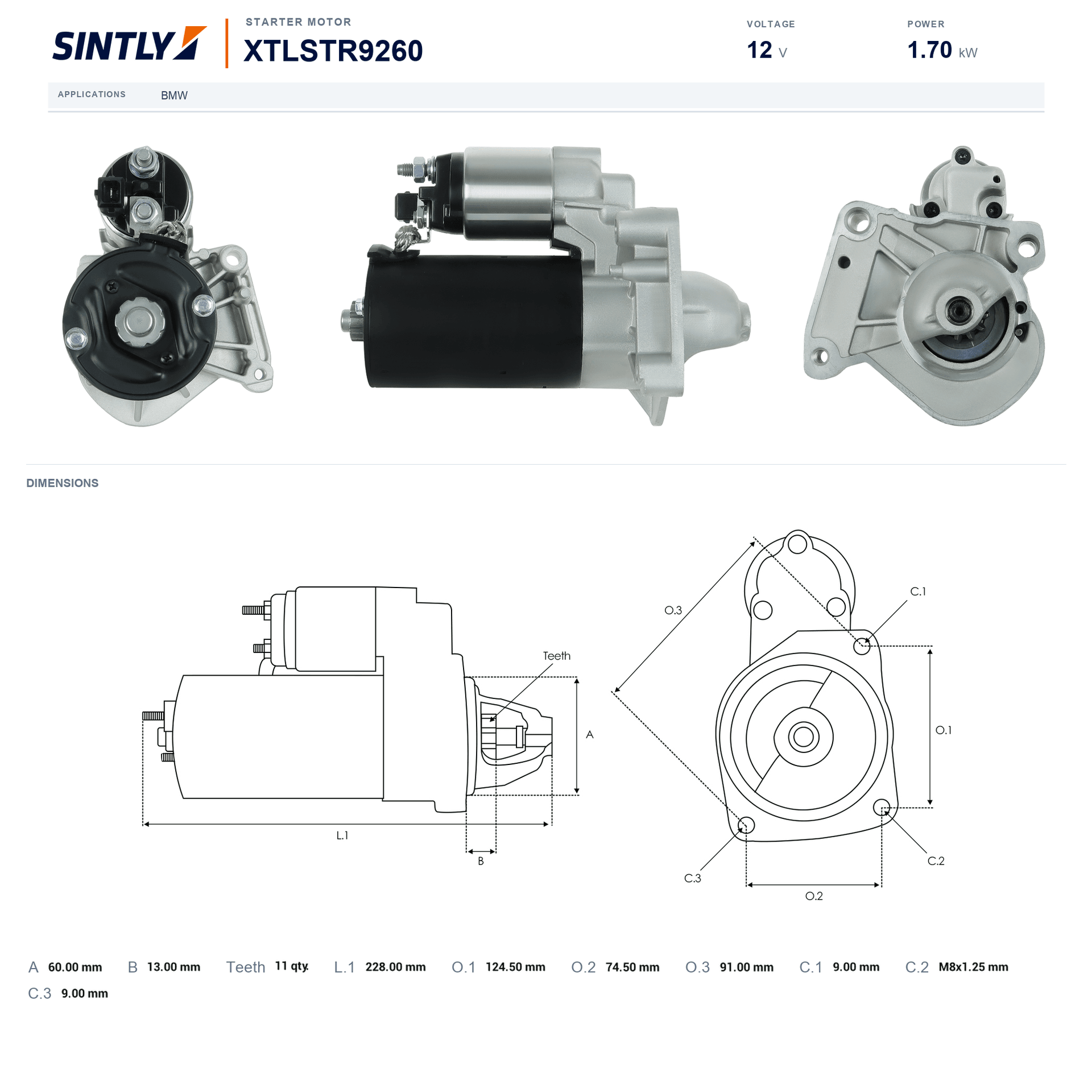 Starter XTLSTR9260