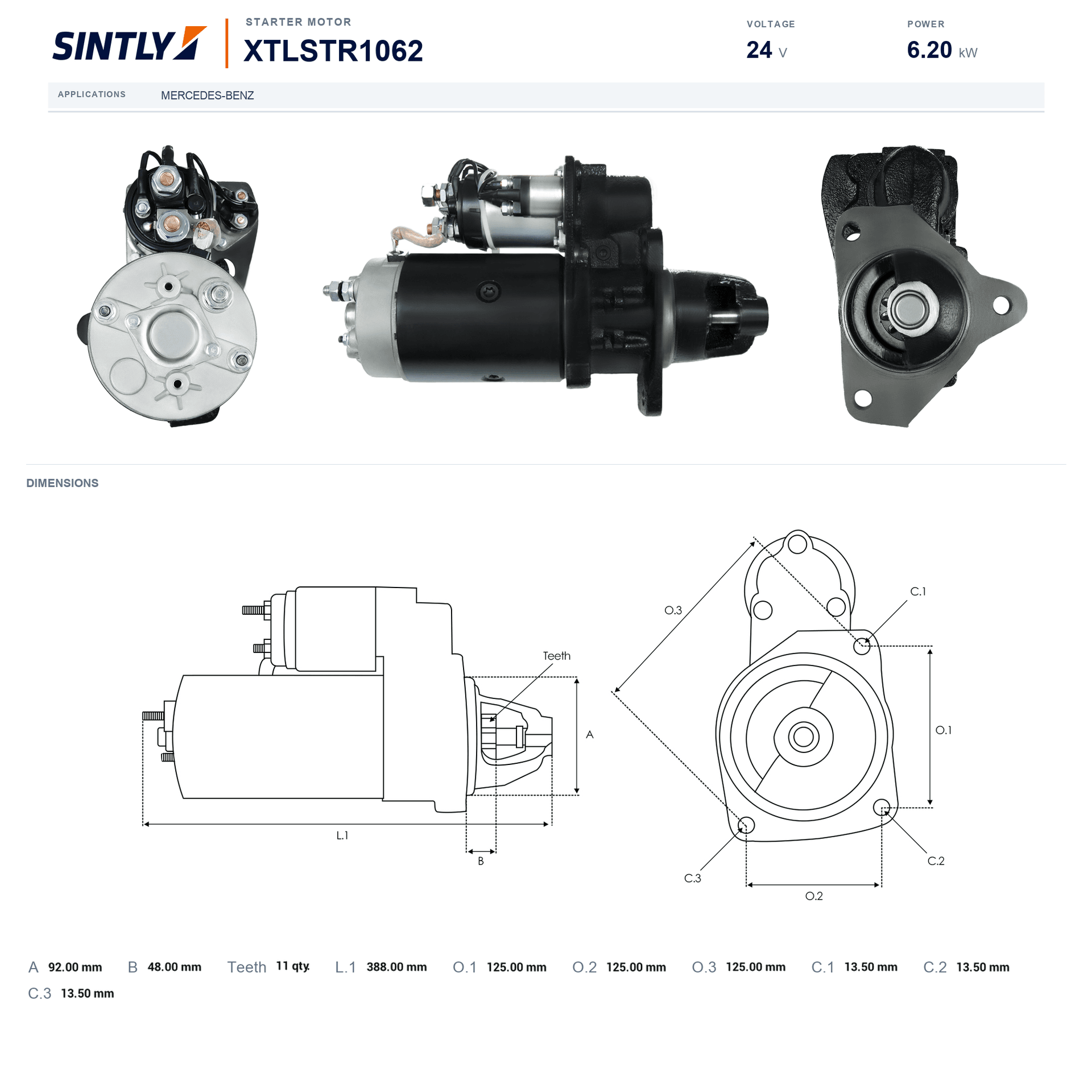 Starter XTLSTR1062