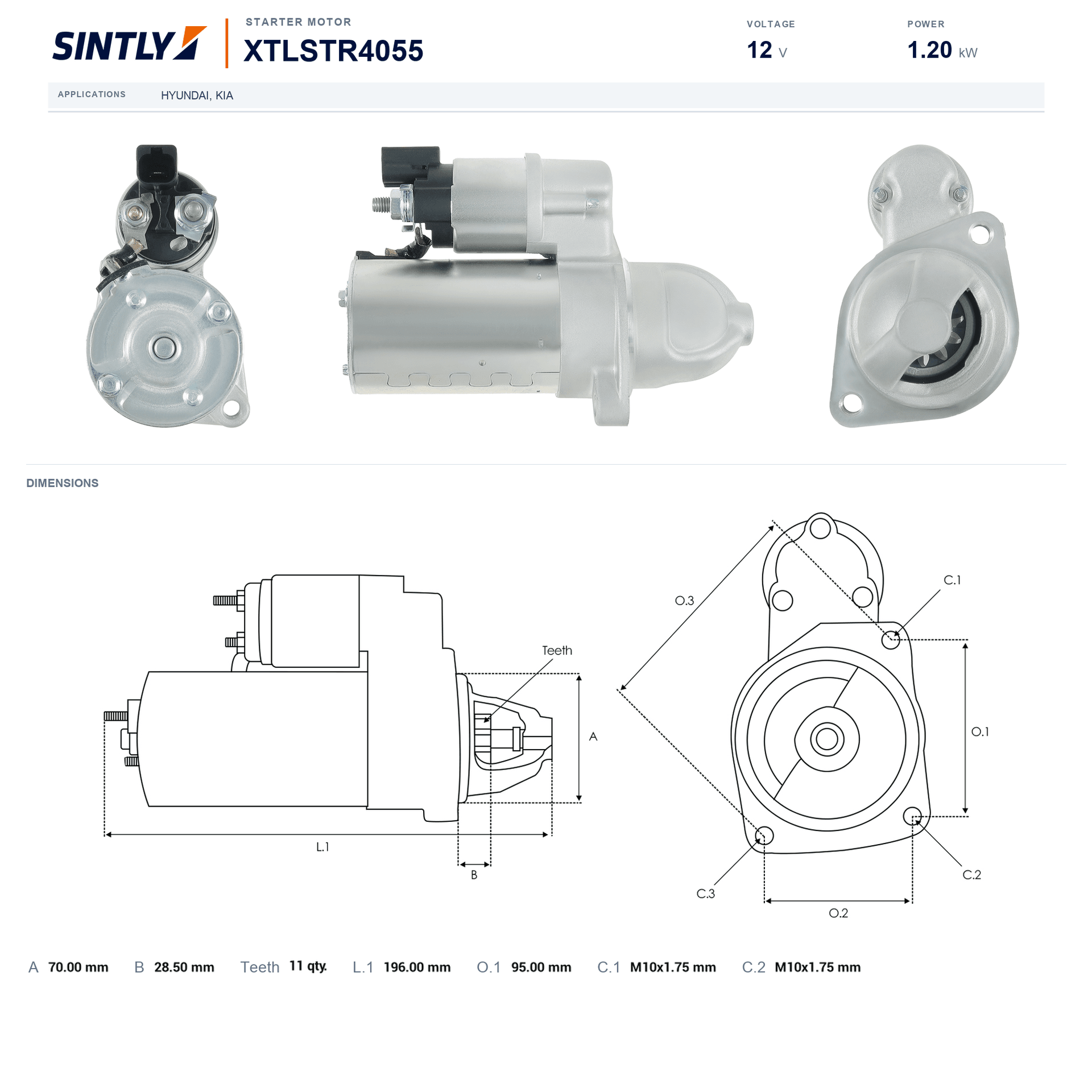 Starter XTLSTR4055