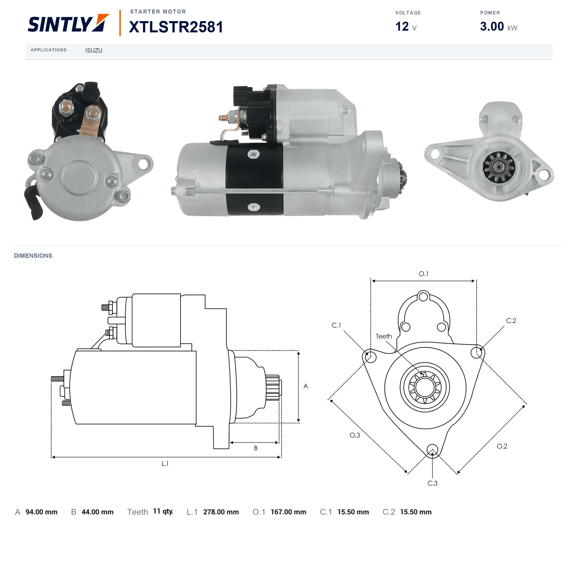 Starter XTLSTR2581