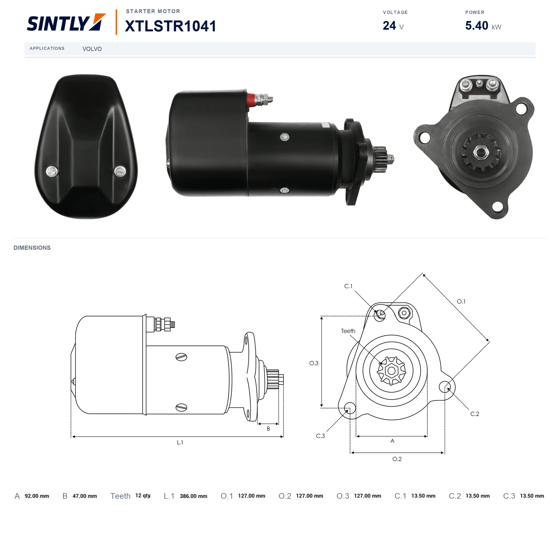 Starter XTLSTR1041