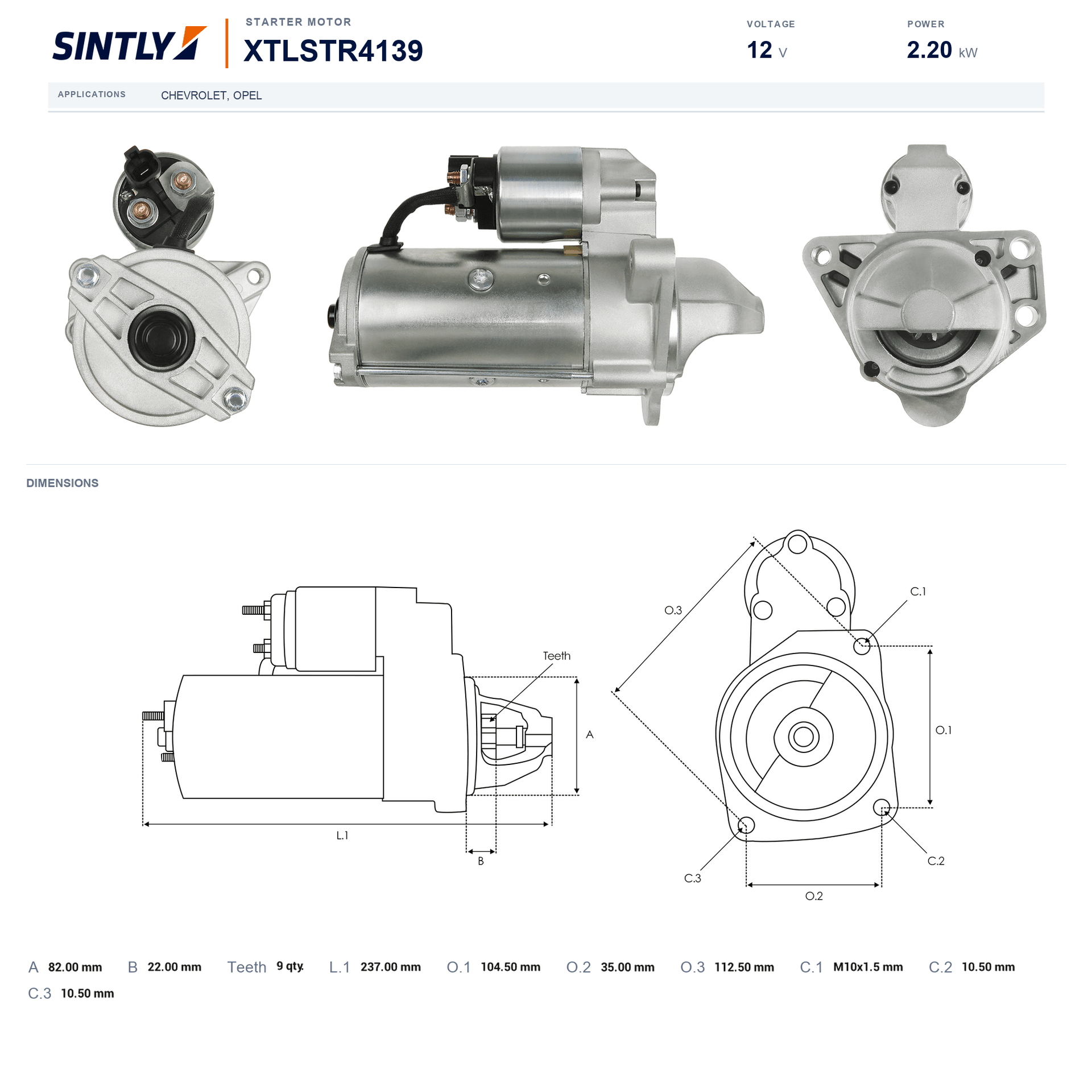 Starter XTLSTR4139