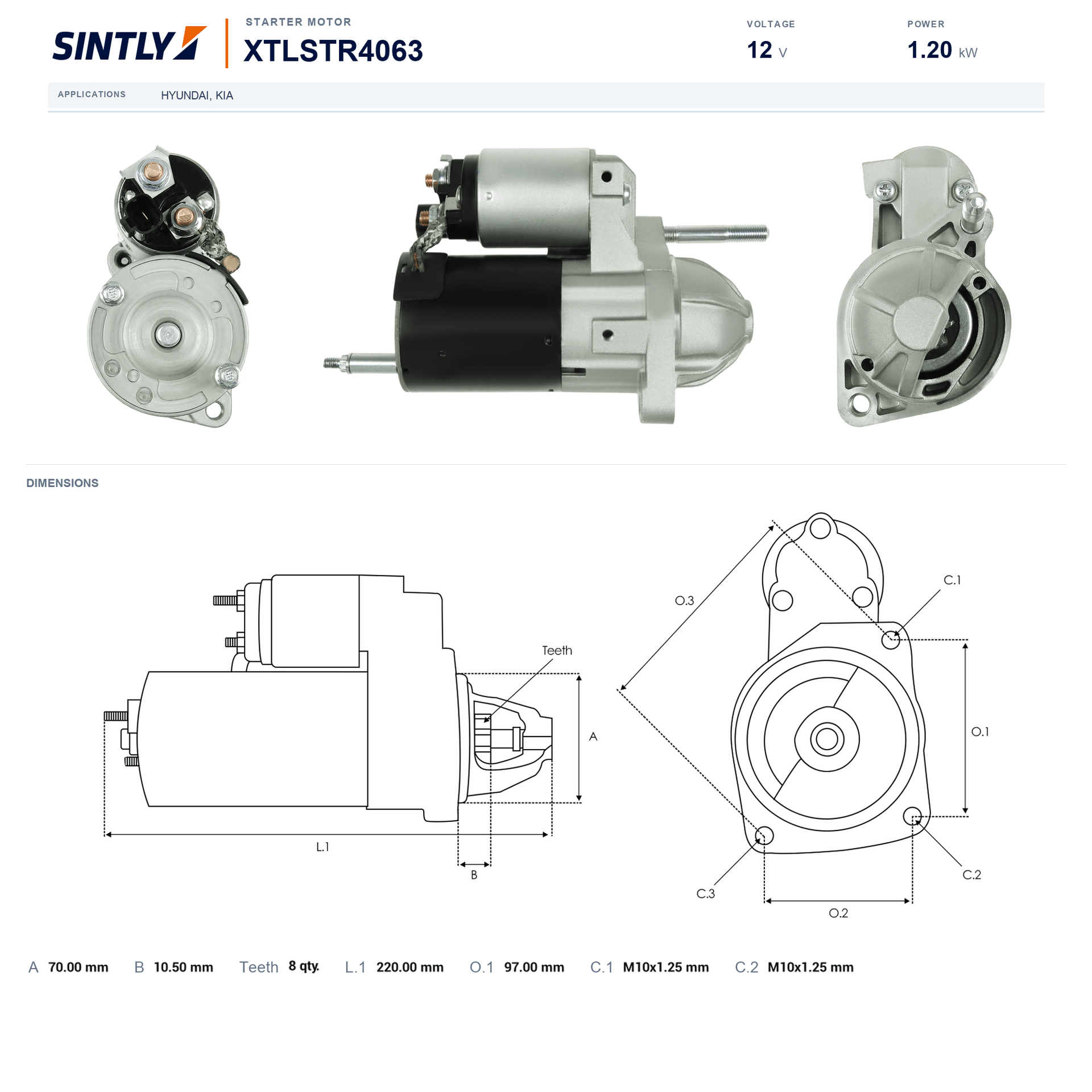 Starter XTLSTR4063