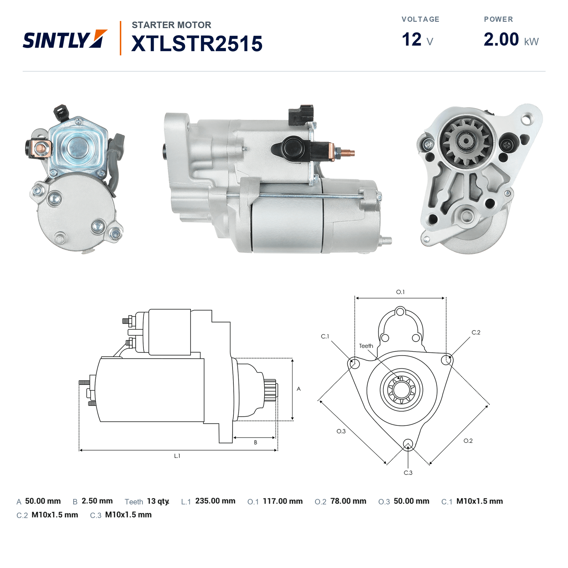 Starter XTLSTR2515