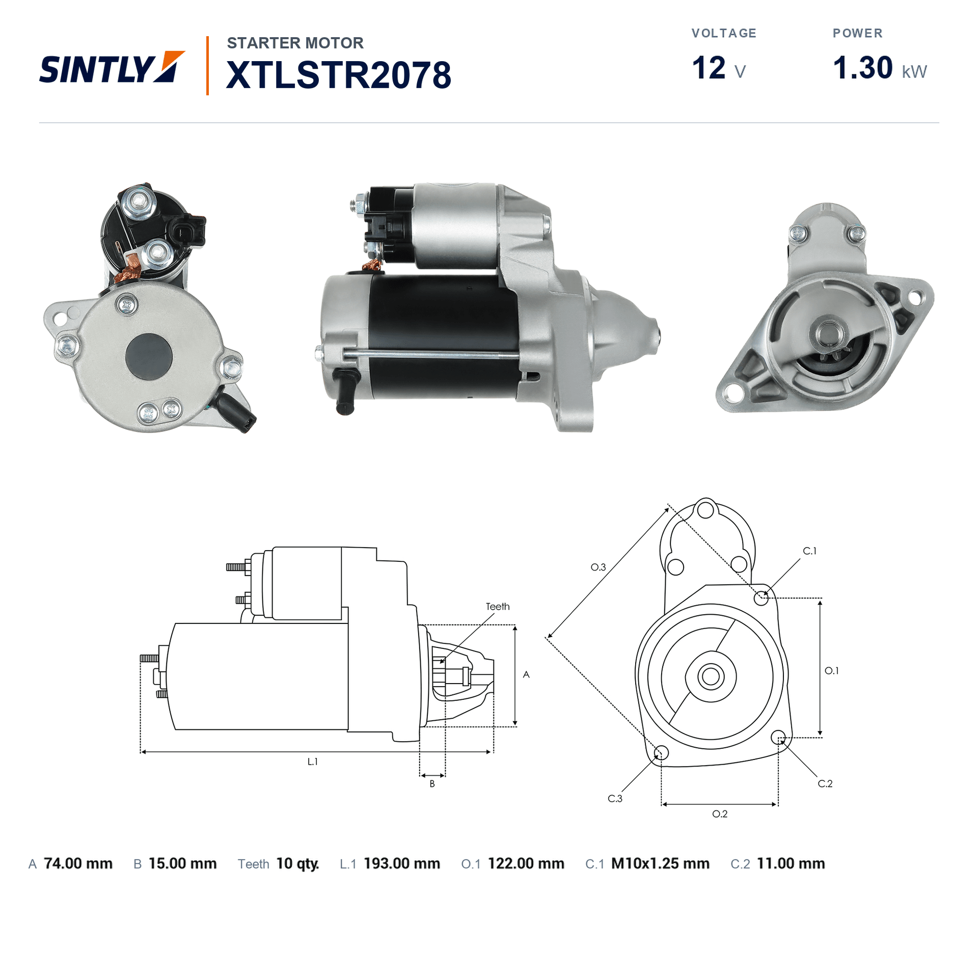 Starter XTLSTR2078