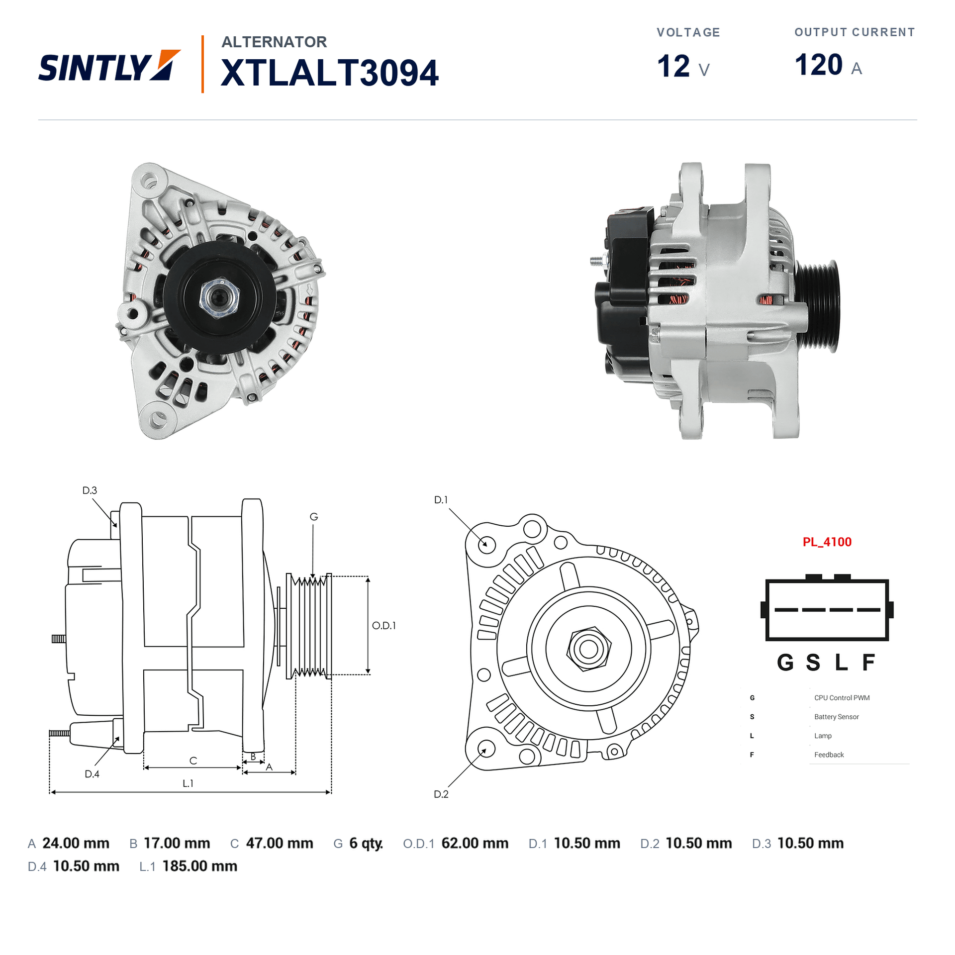 Alternator XTLALT3094