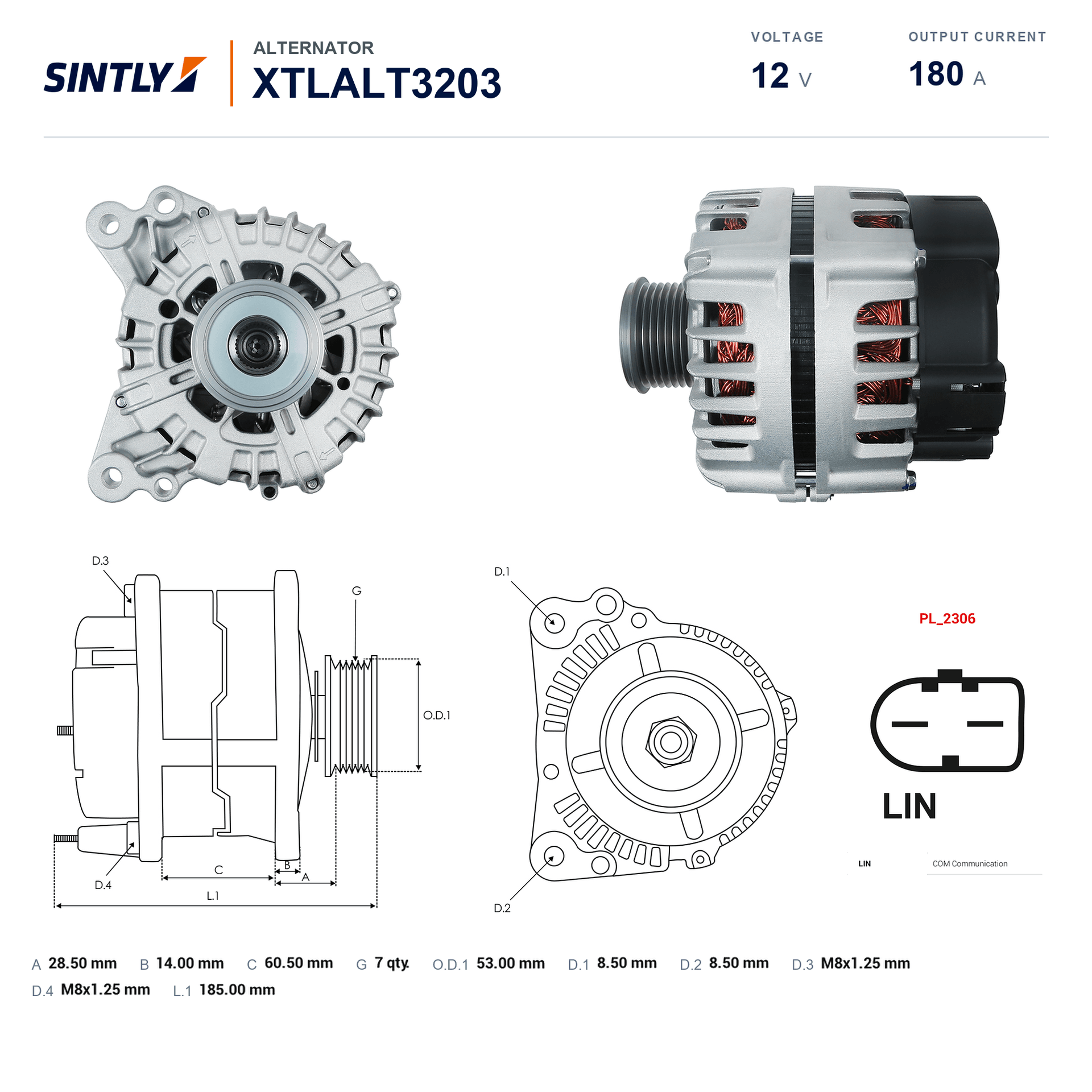 Alternator XTLALT3203
