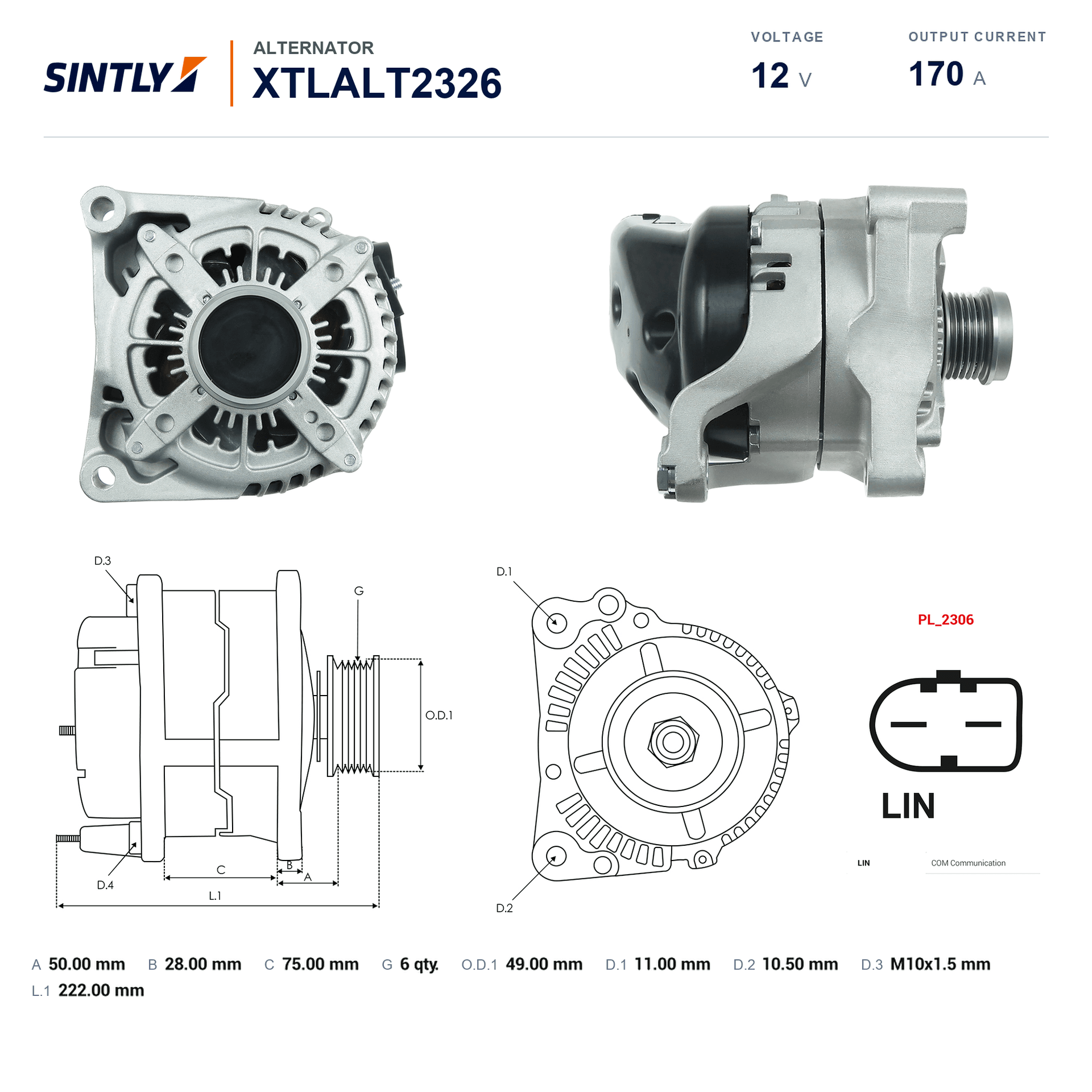 Alternator XTLALT2326