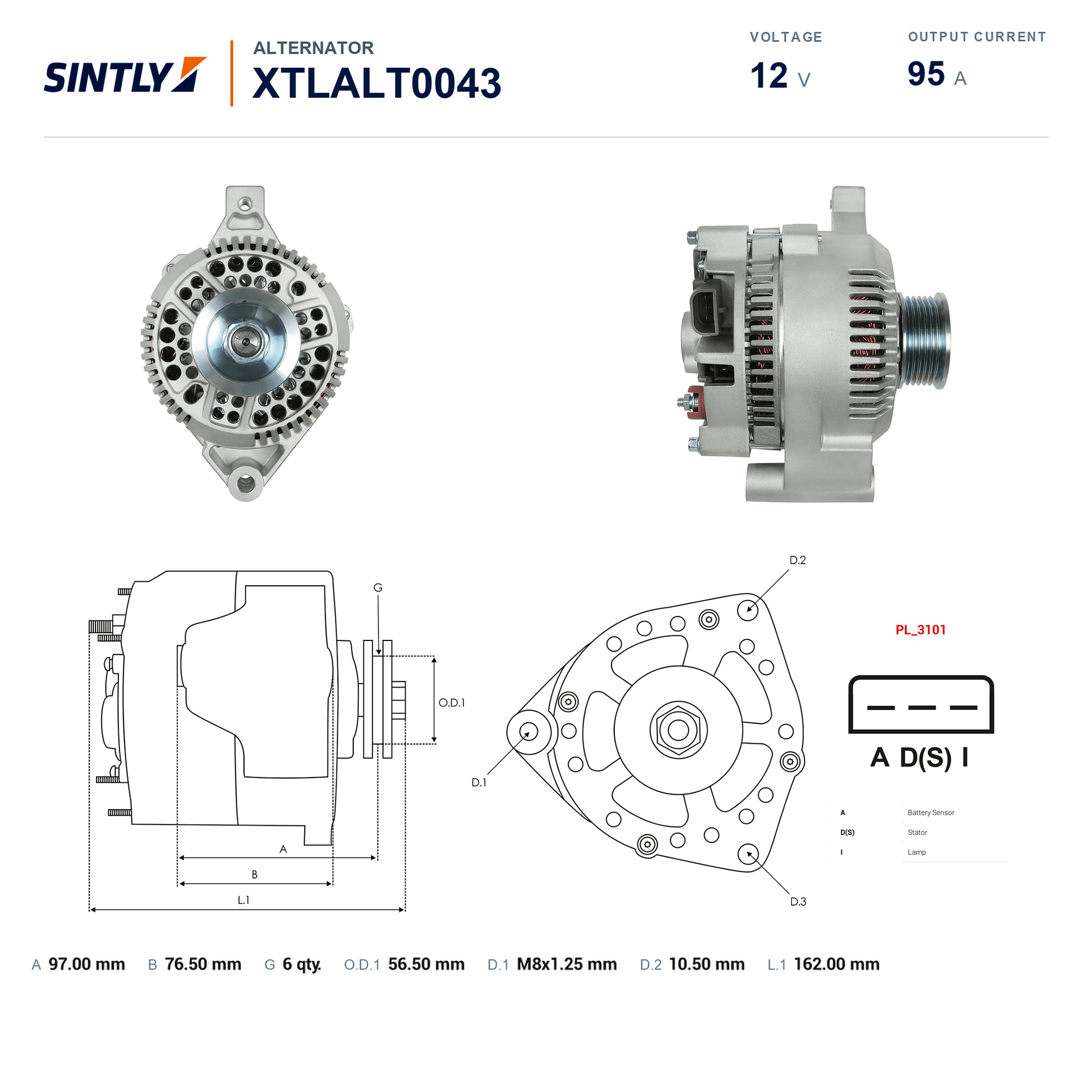Alternator XTLALT0043