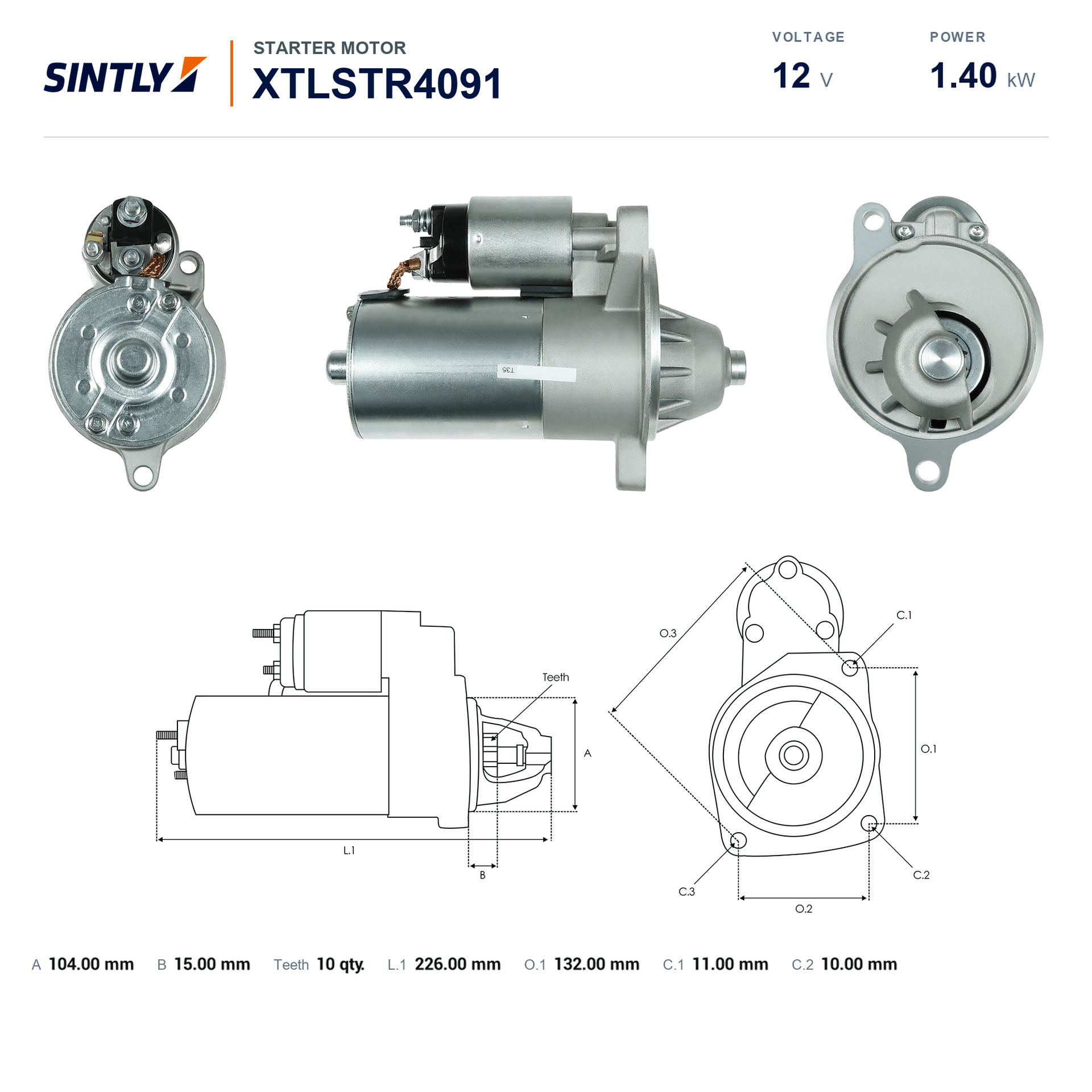 Starter XTLSTR4091