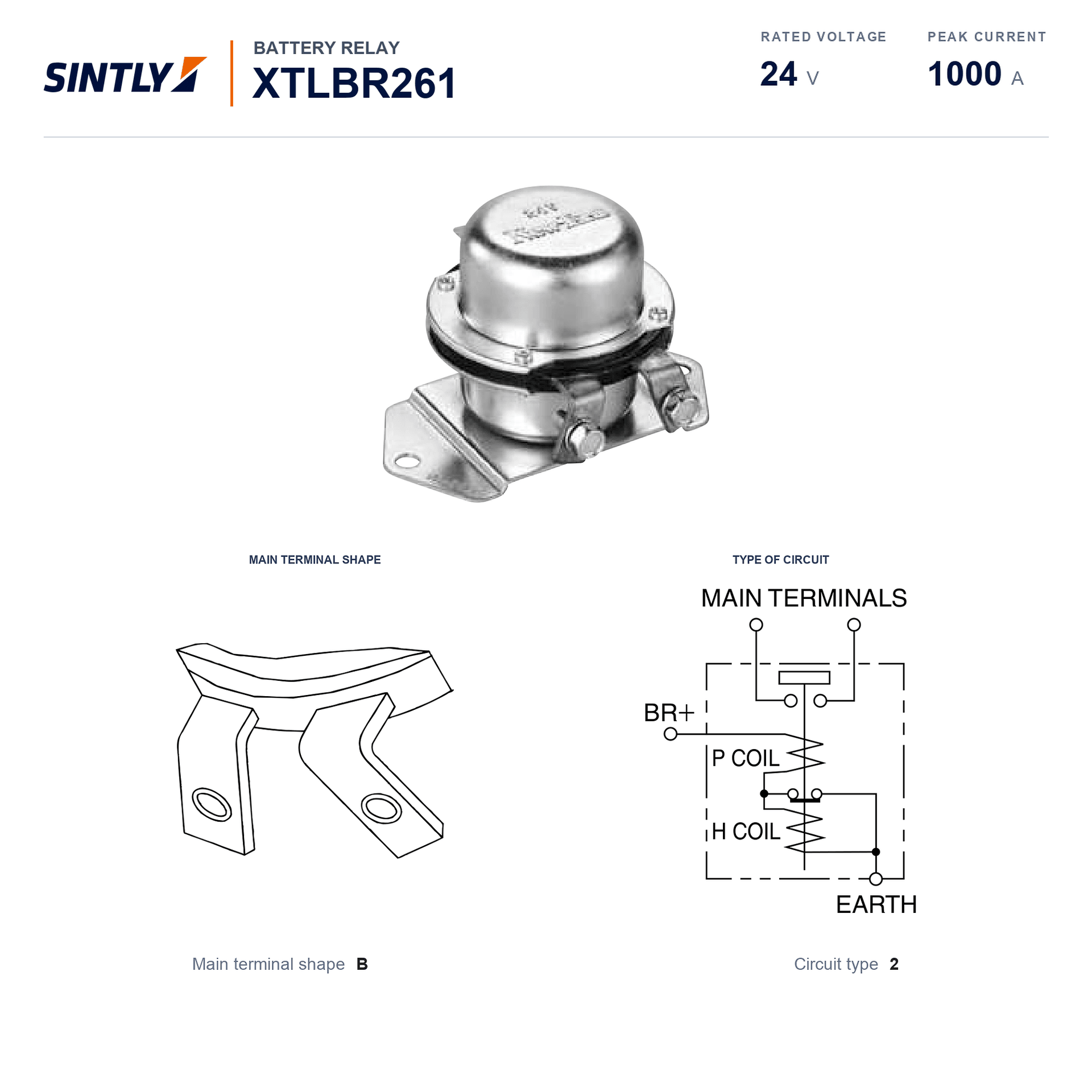 Battery Relay XTLBR261