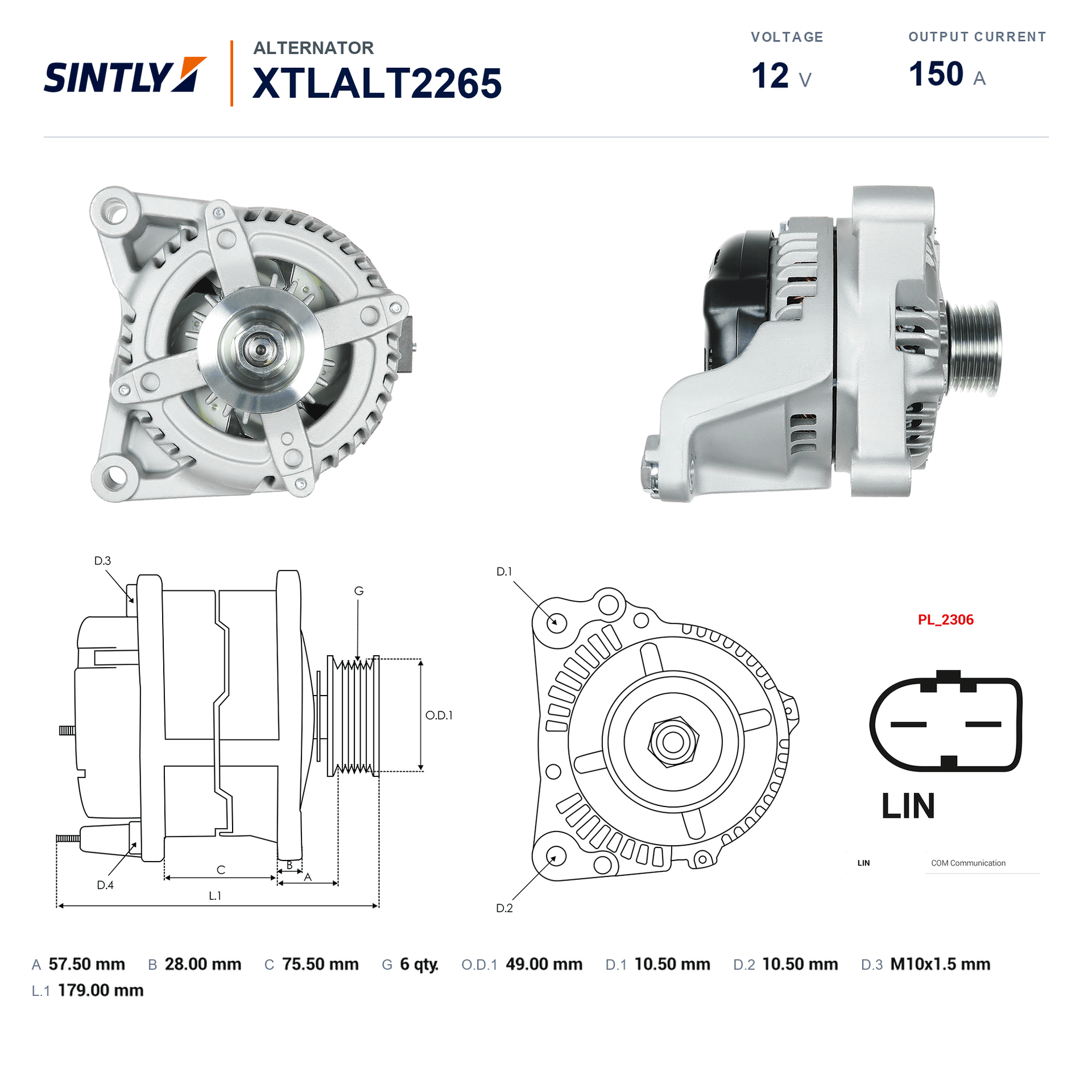 Alternator XTLALT2265
