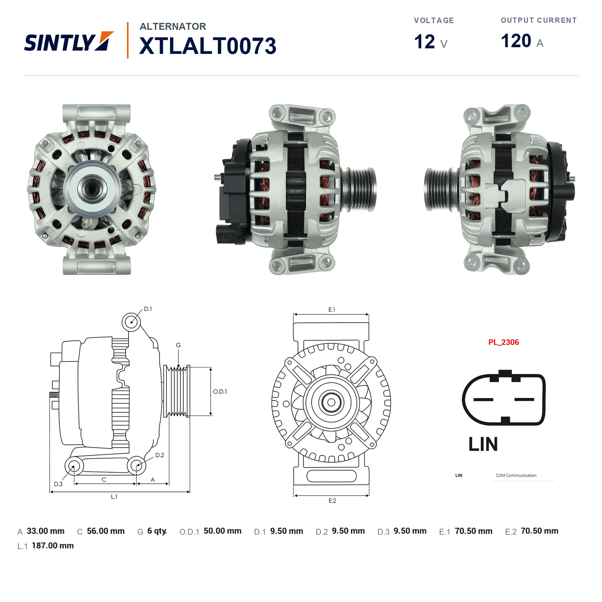 Alternator XTLALT0073
