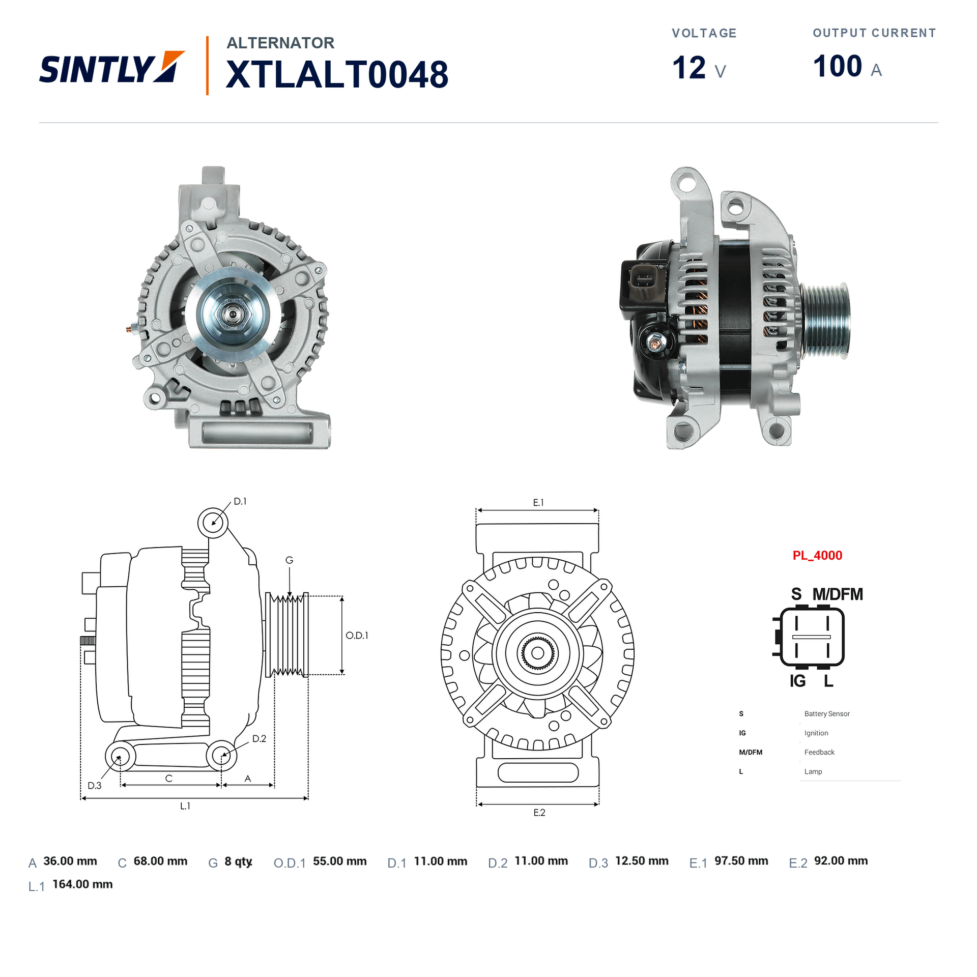 Alternator XTLALT0048