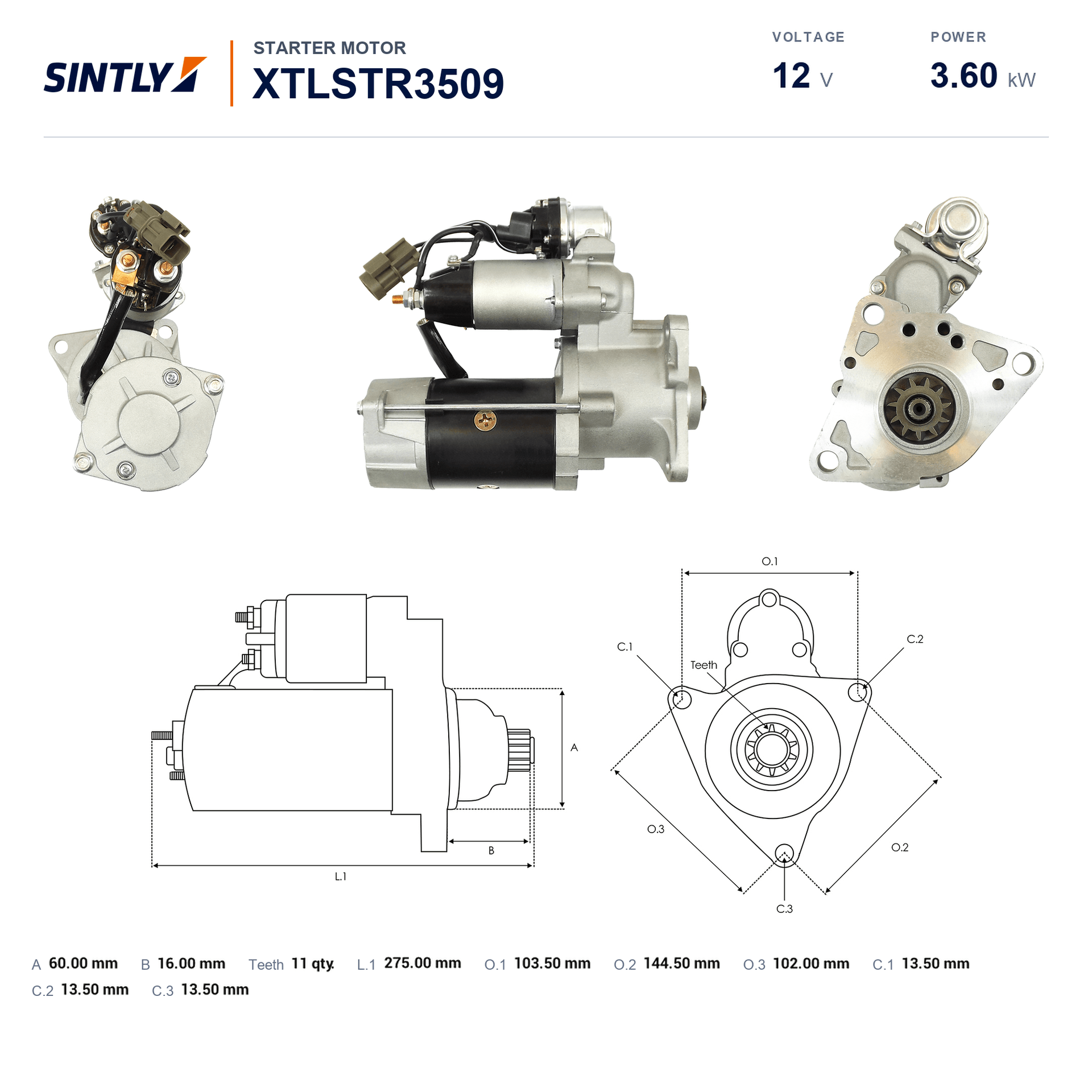 Starter XTLSTR3509