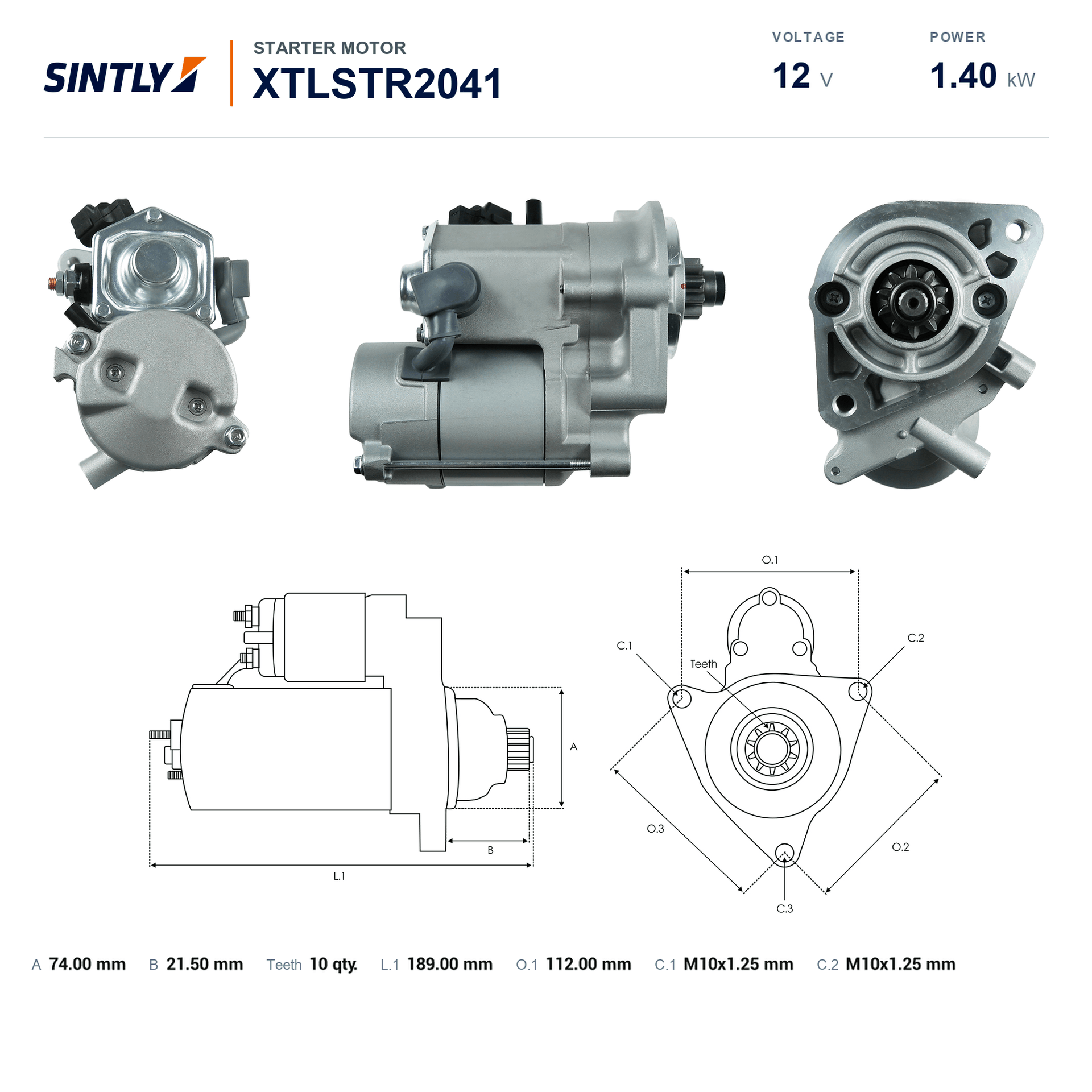 Starter XTLSTR2041