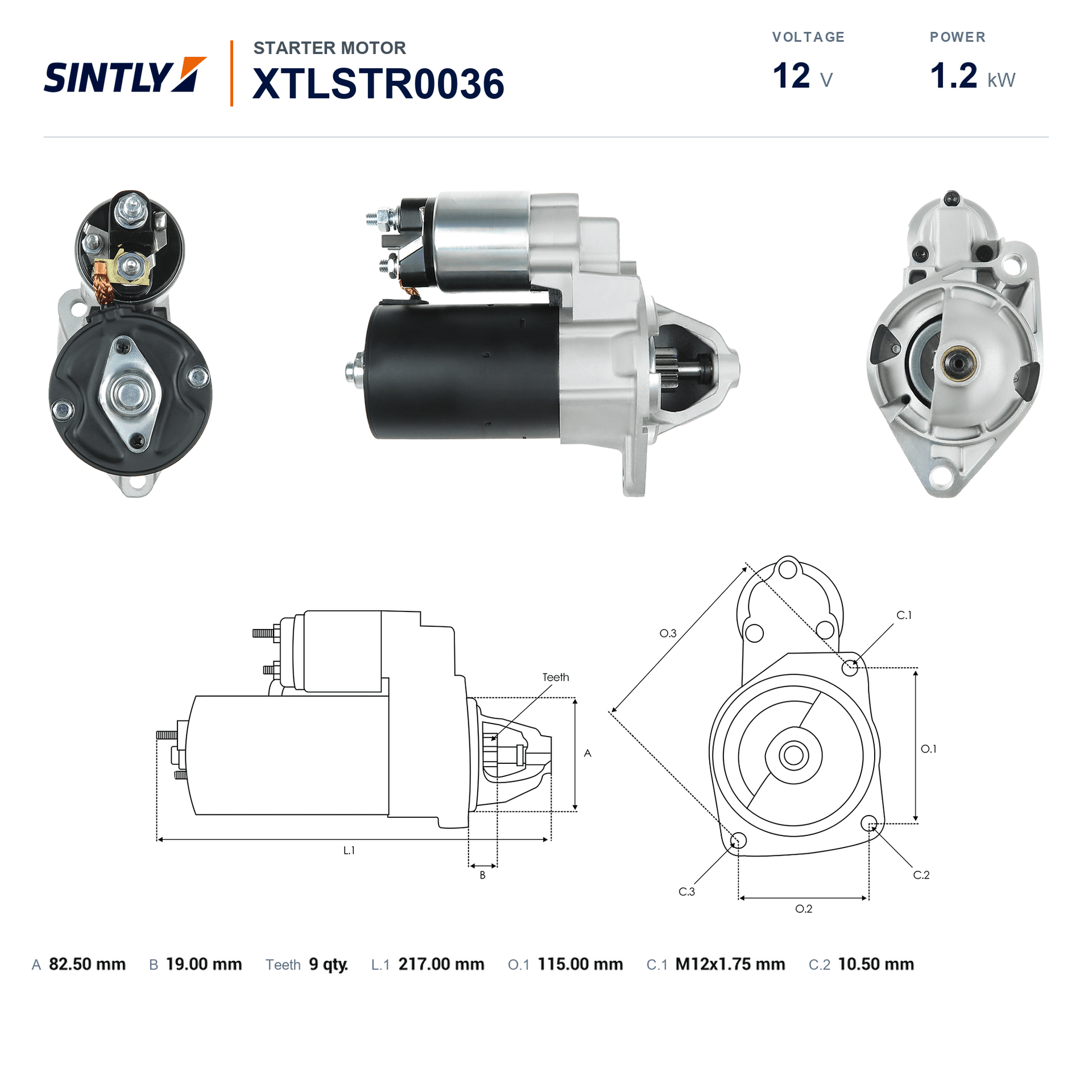 Starter XTLSTR0036