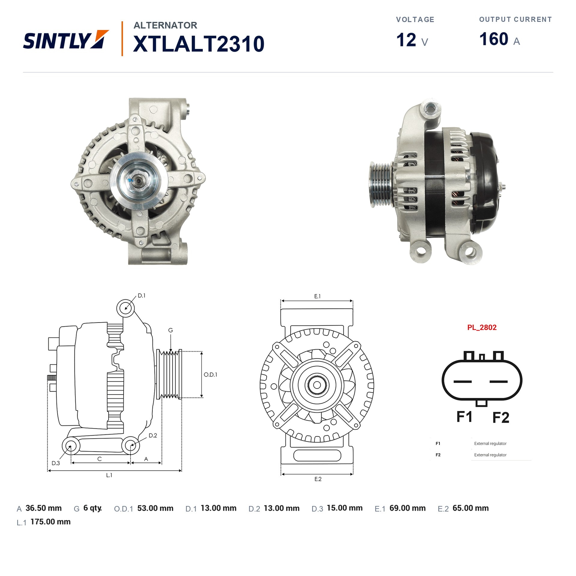 Alternator XTLALT2310
