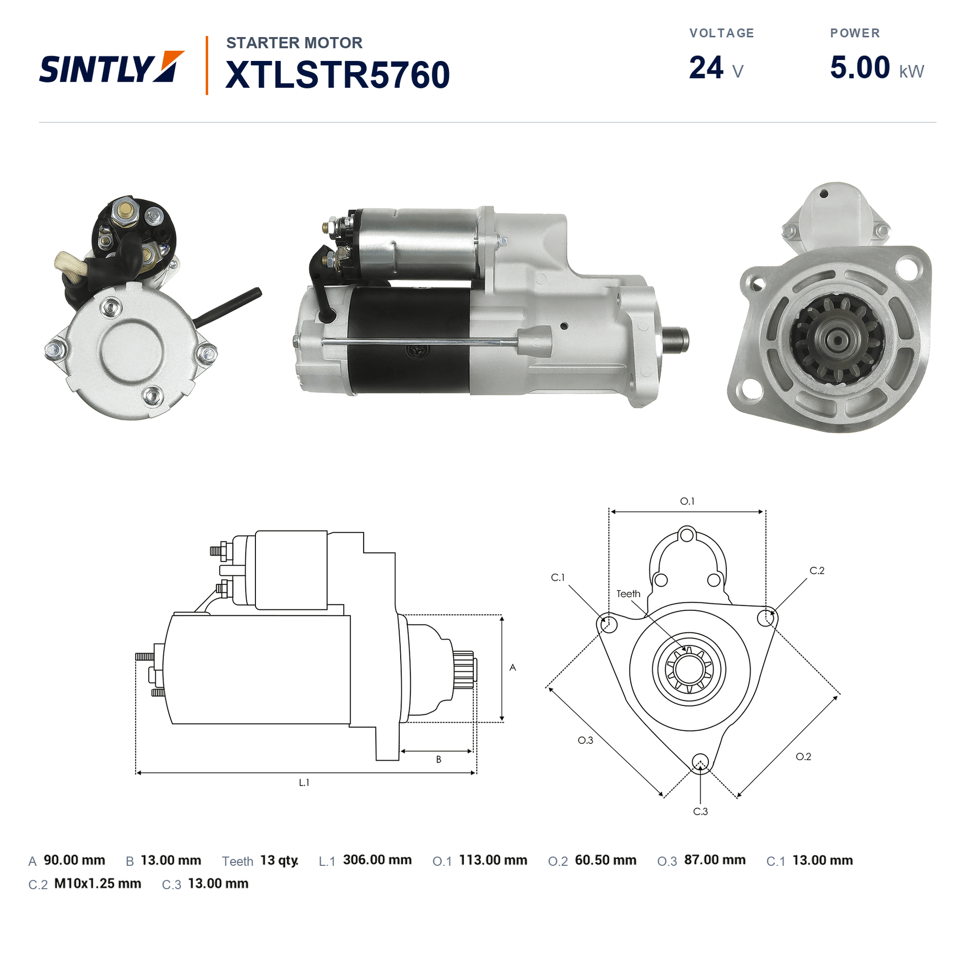 Starter XTLSTR5760