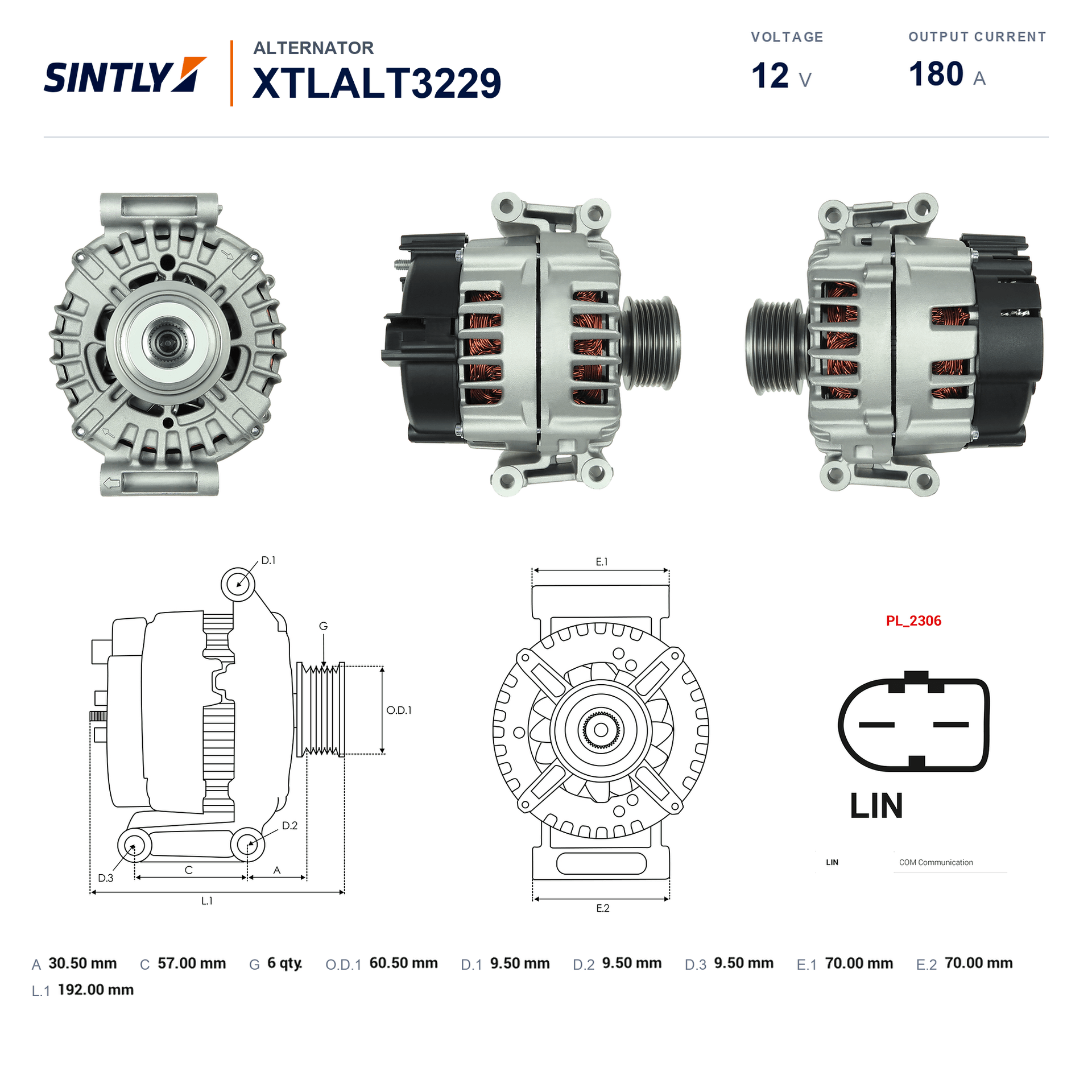 Alternator XTLALT3229