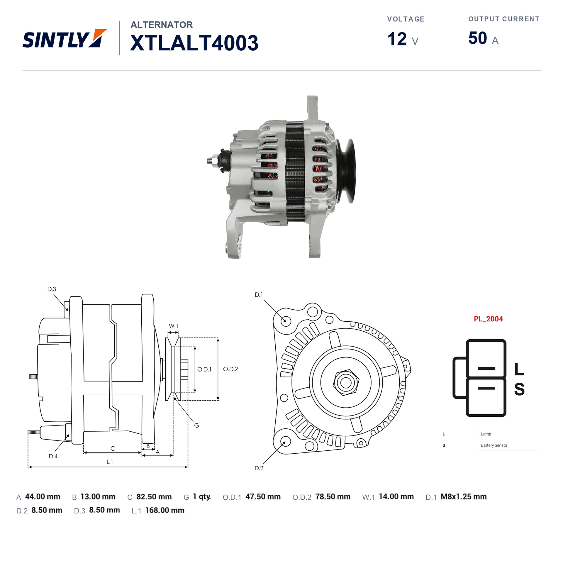 Alternator XTLALT4003