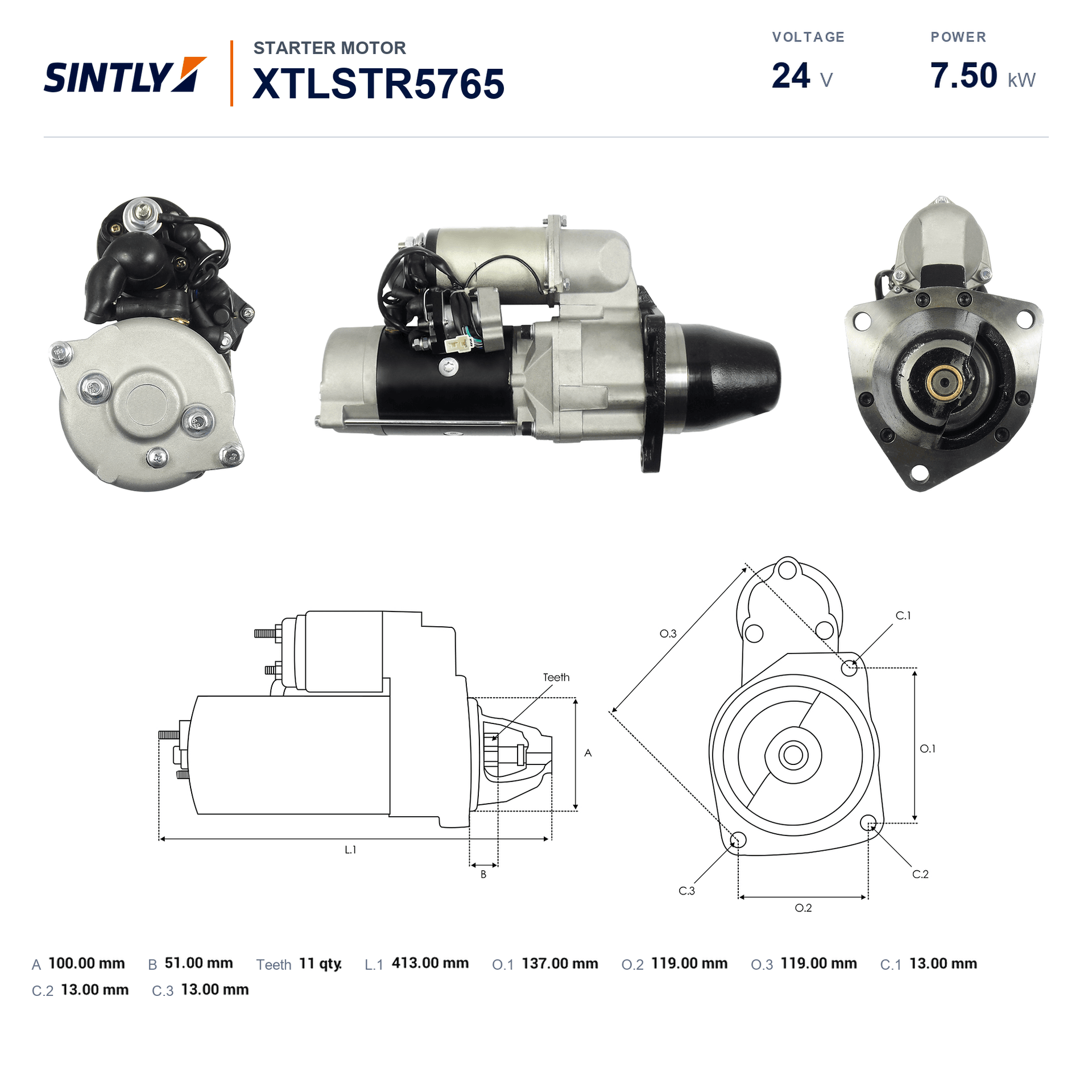 Starter XTLSTR5765