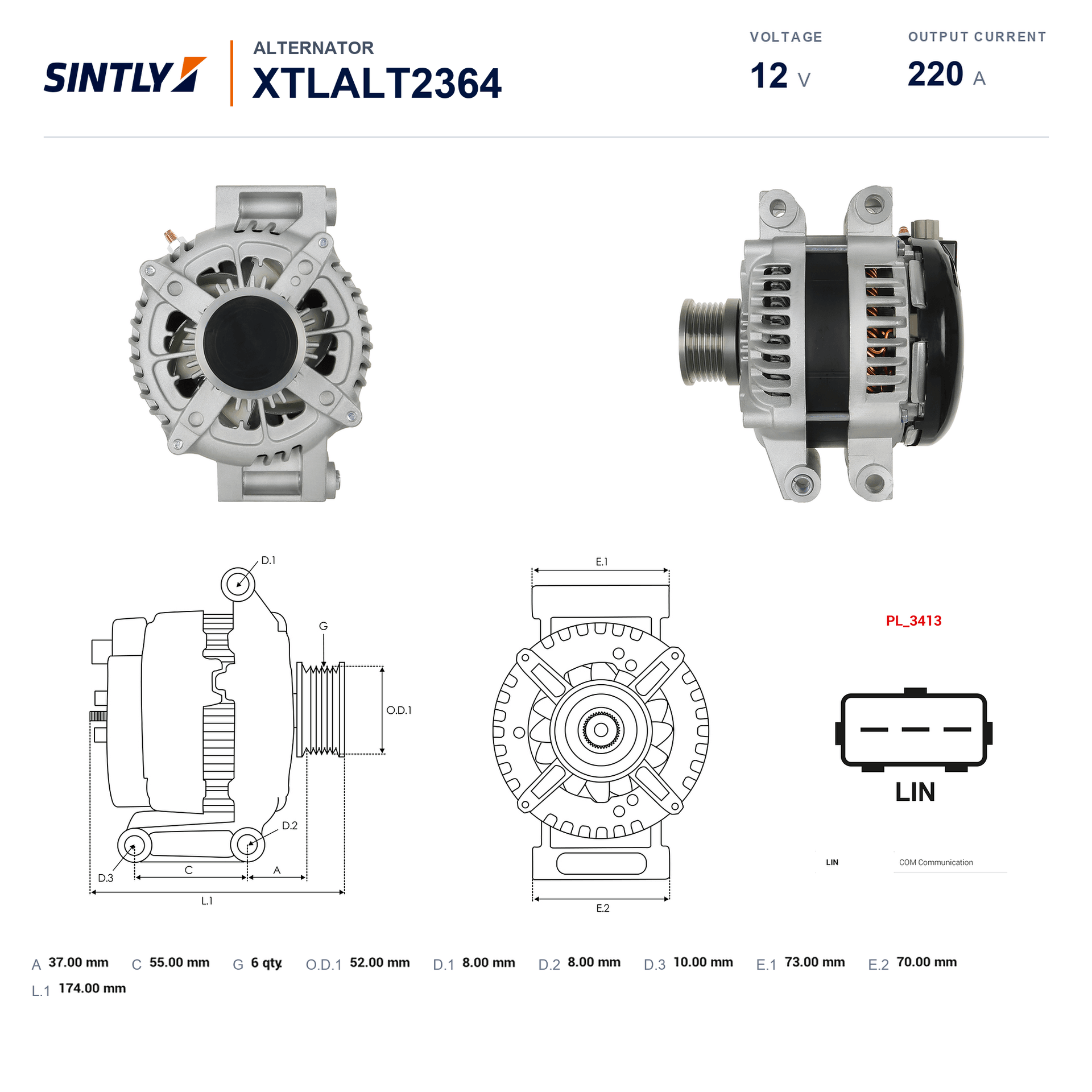 Alternator XTLALT2364