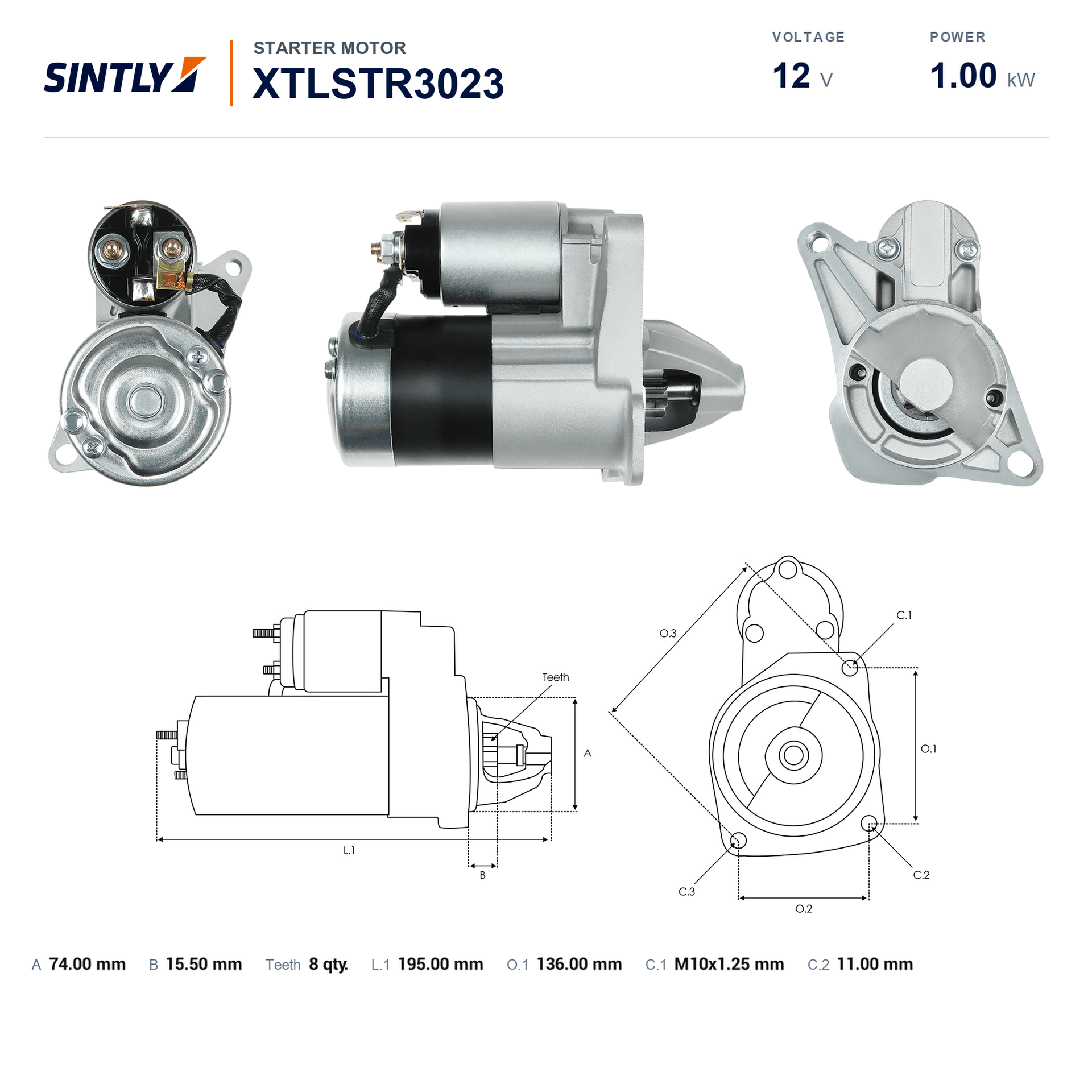 Starter XTLSTR3023