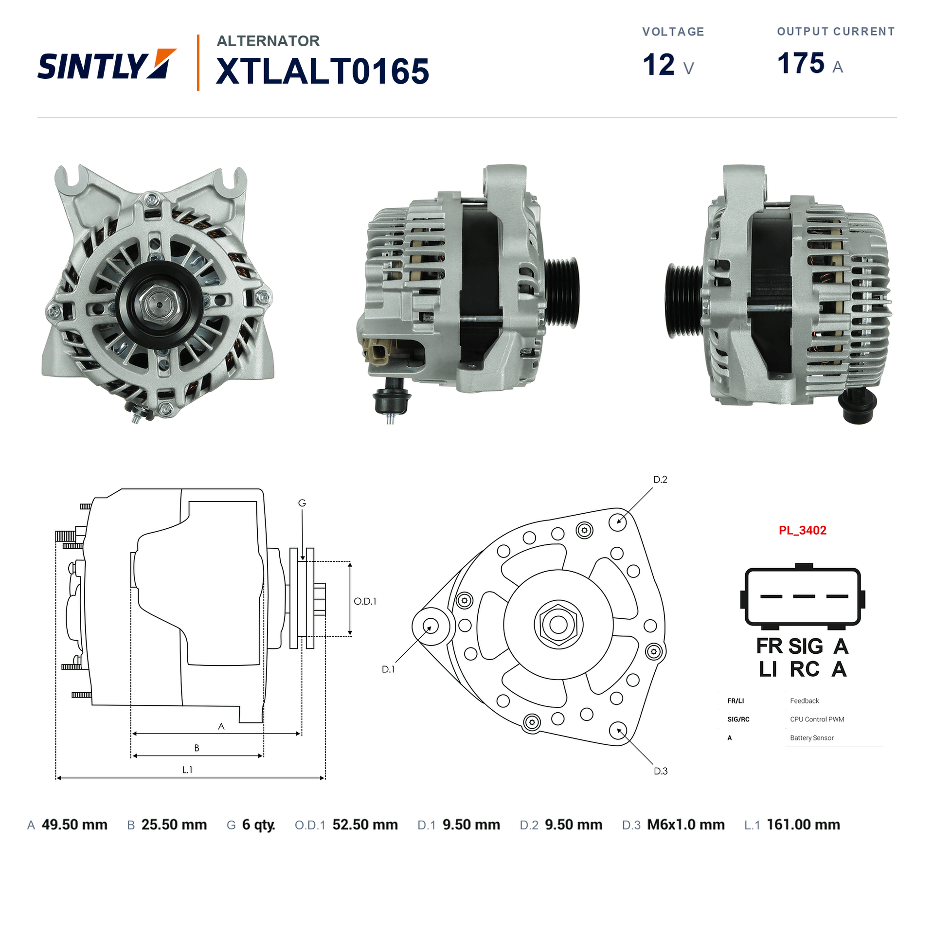 Alternator XTLALT0165