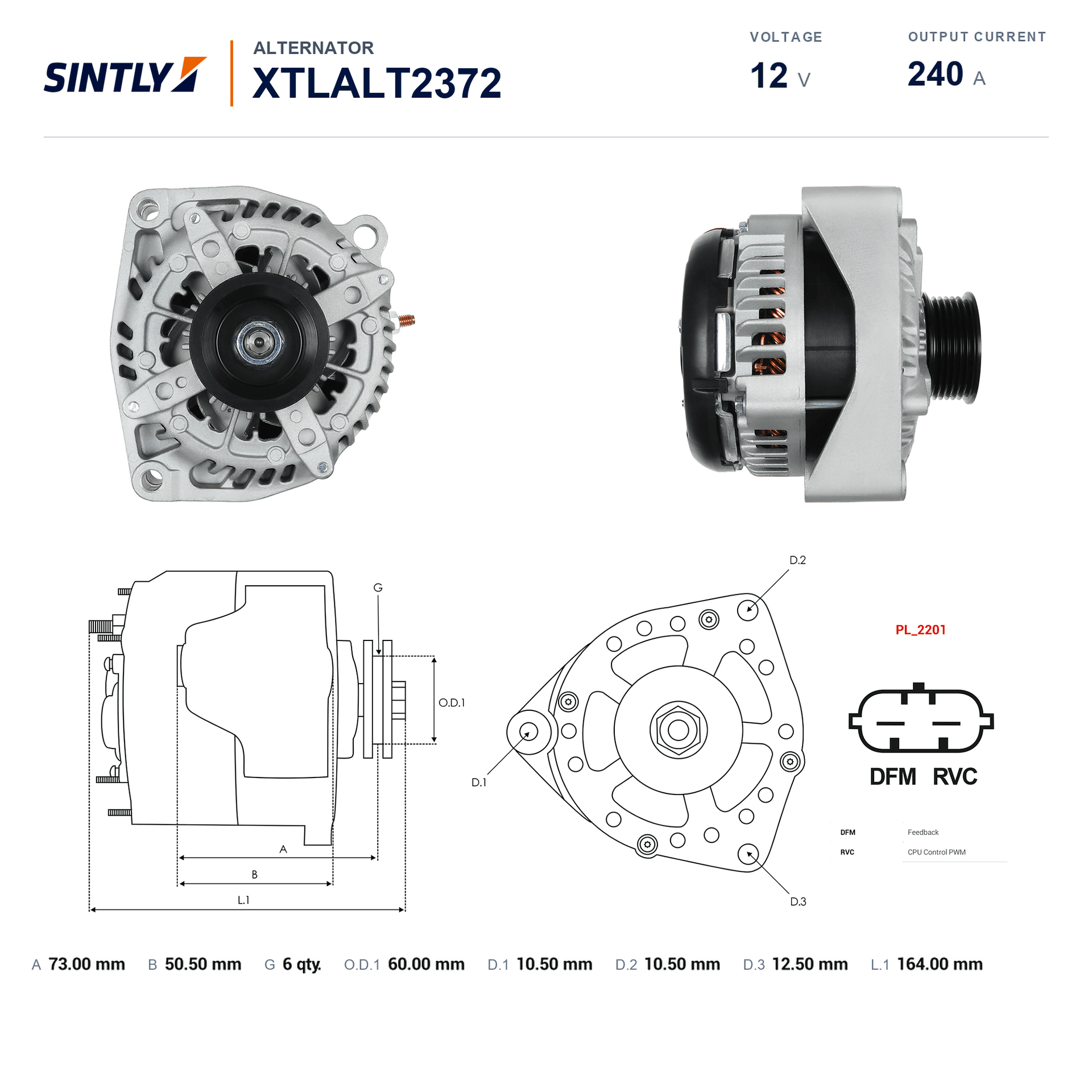 Alternator XTLALT2372