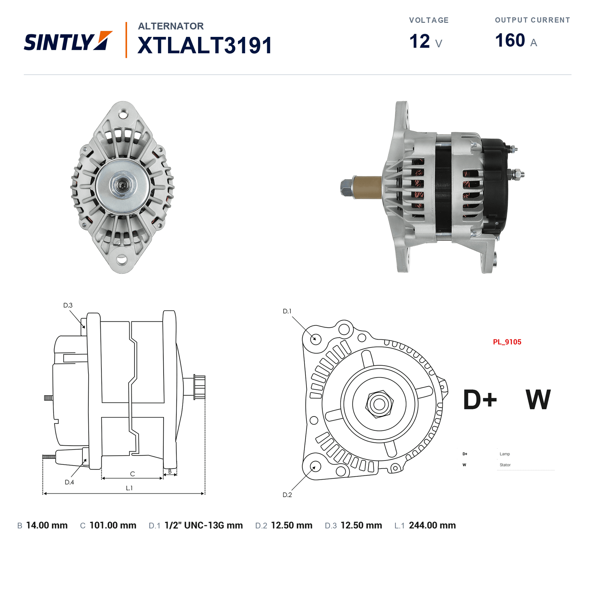 Alternator XTLALT3191