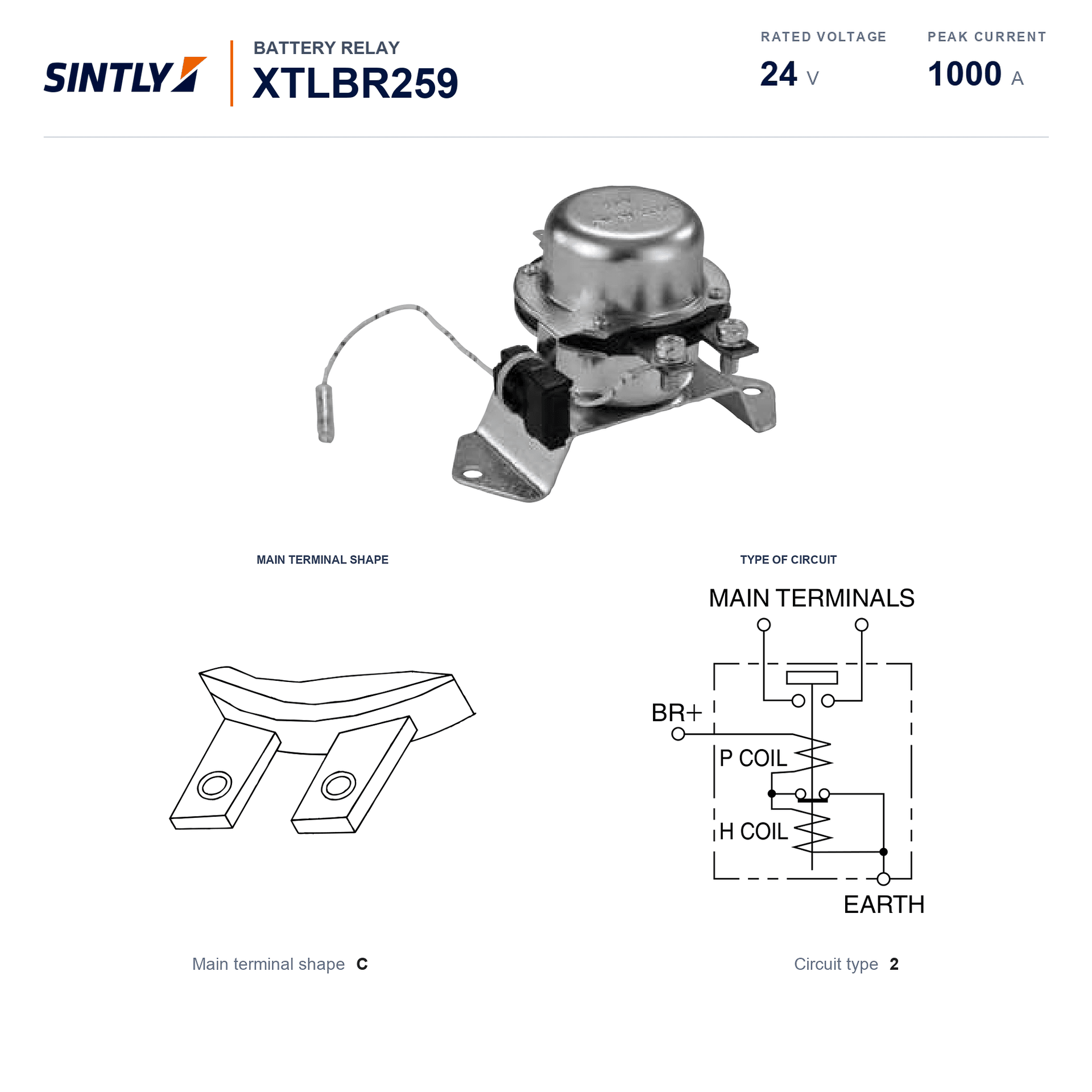 Battery Relay XTLBR259