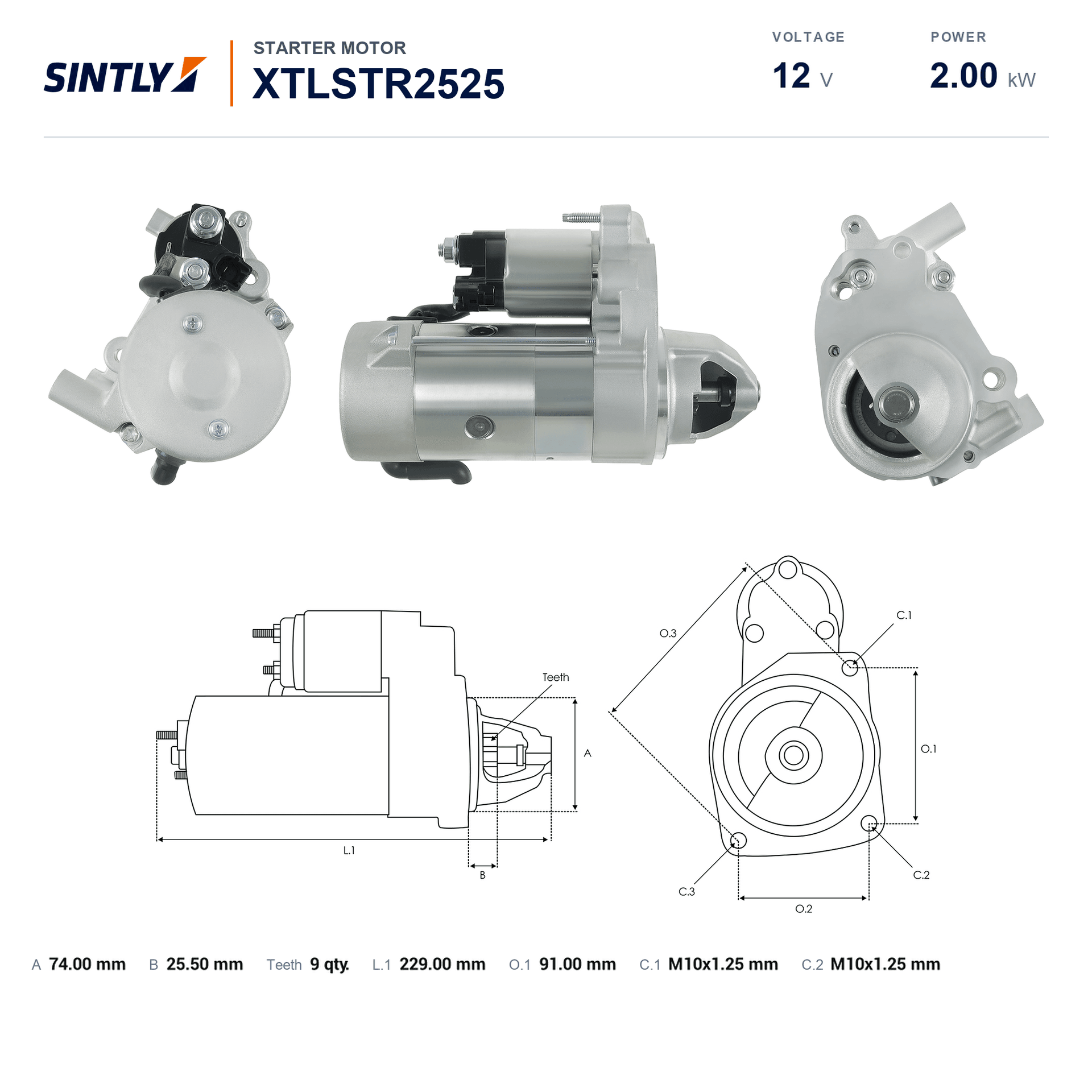 Starter XTLSTR2525
