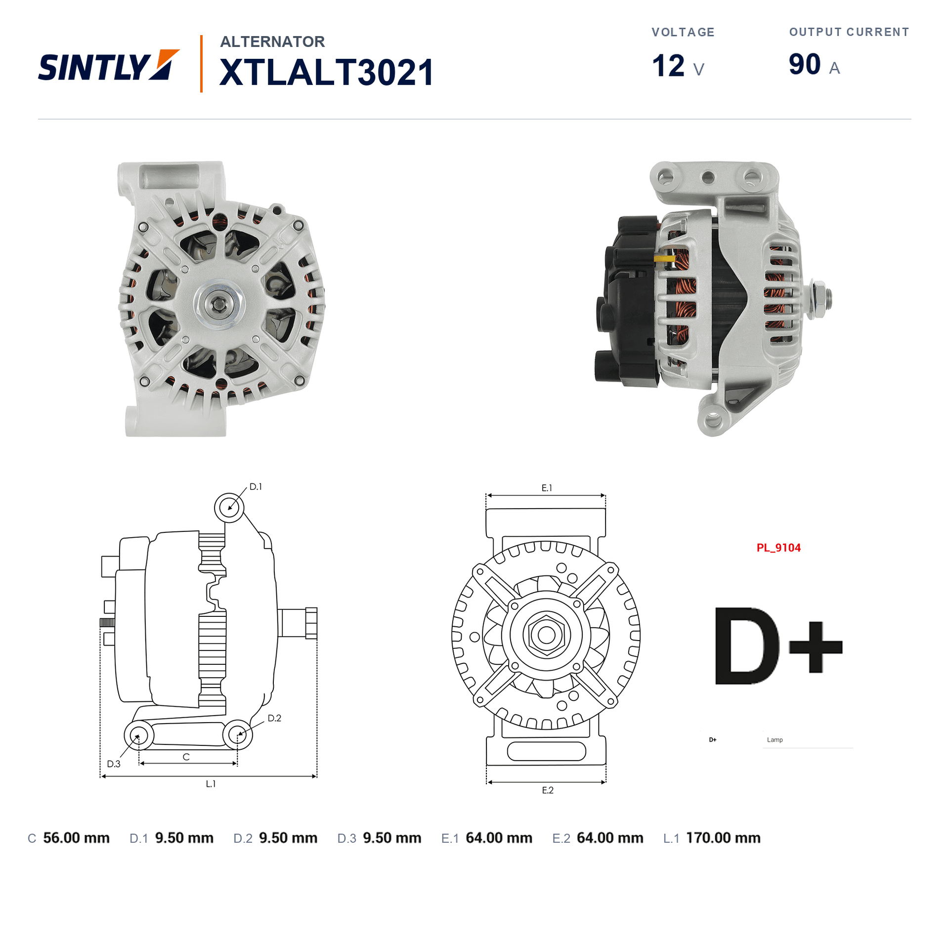 Alternator XTLALT3021