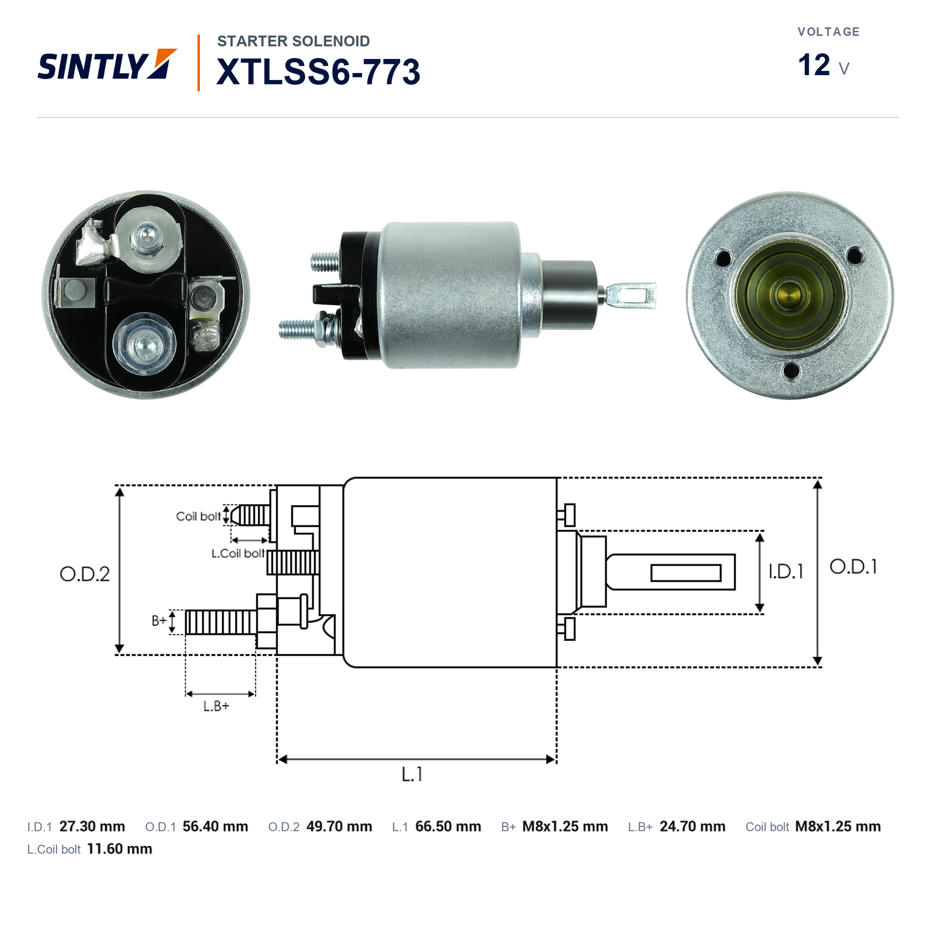 Starter Solenoid XTLSS6-773