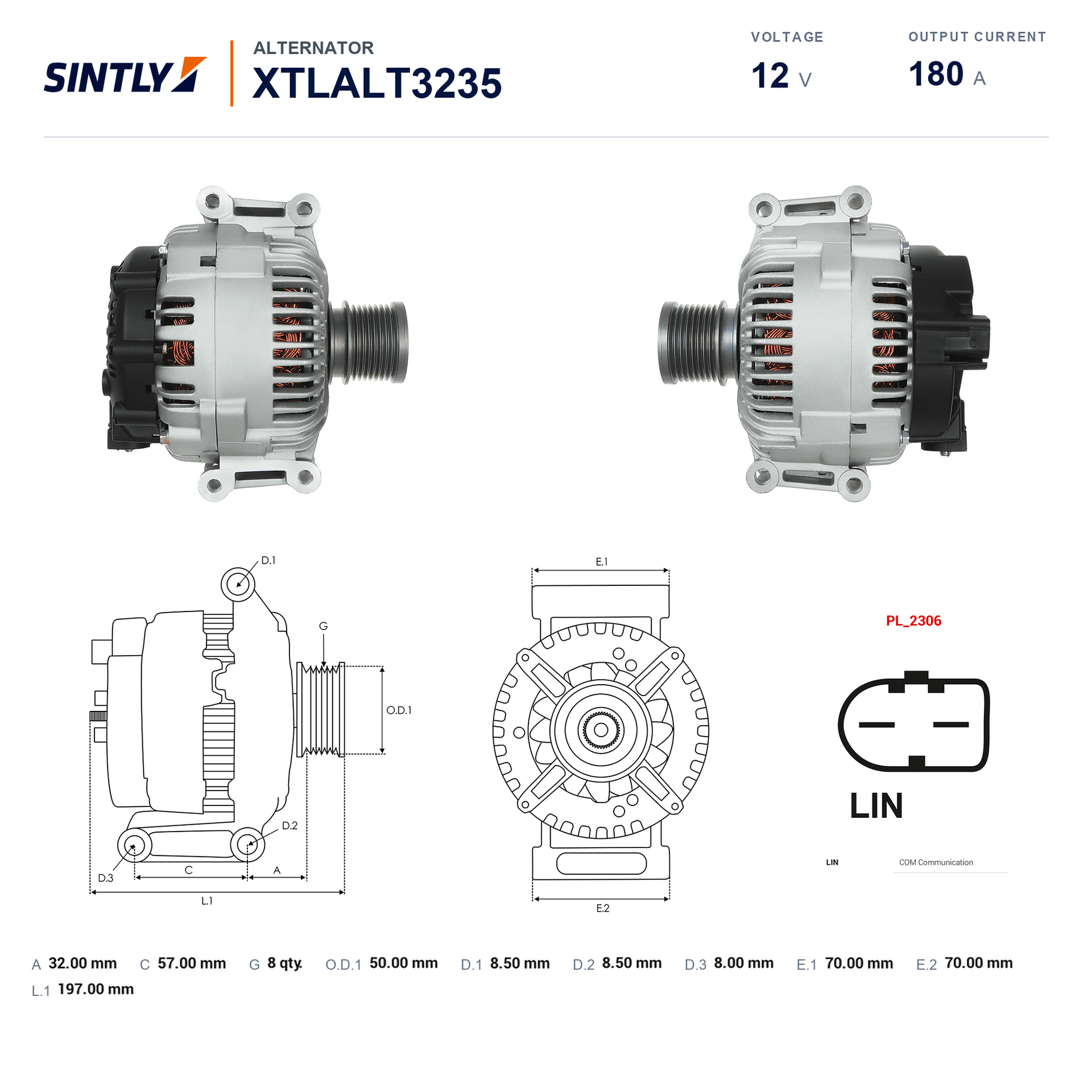 Alternator XTLALT3235