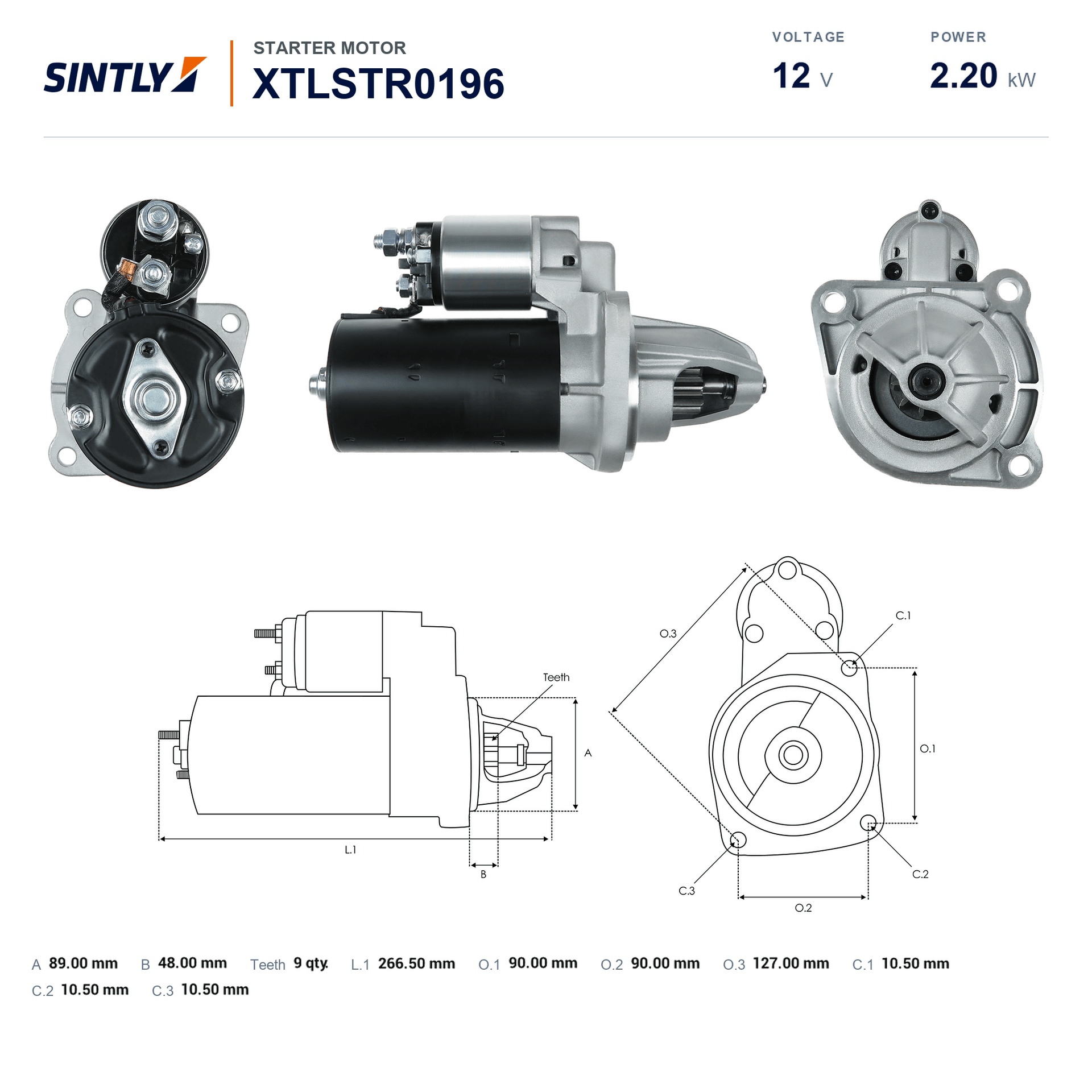 Starter XTLSTR0196