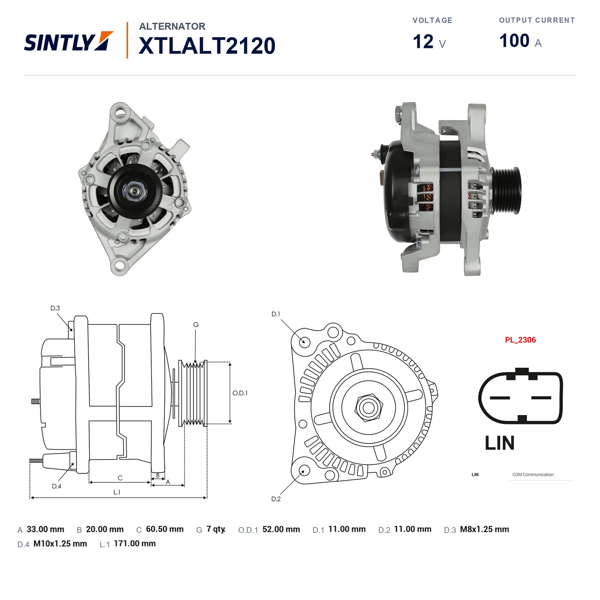 Alternator XTLALT2120