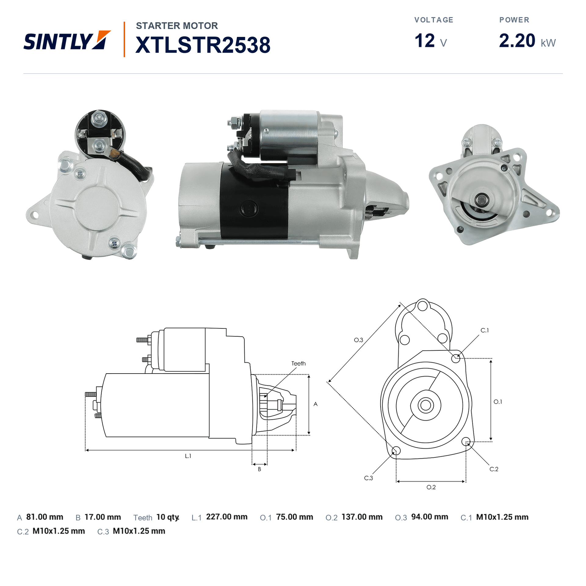 Starter XTLSTR2538